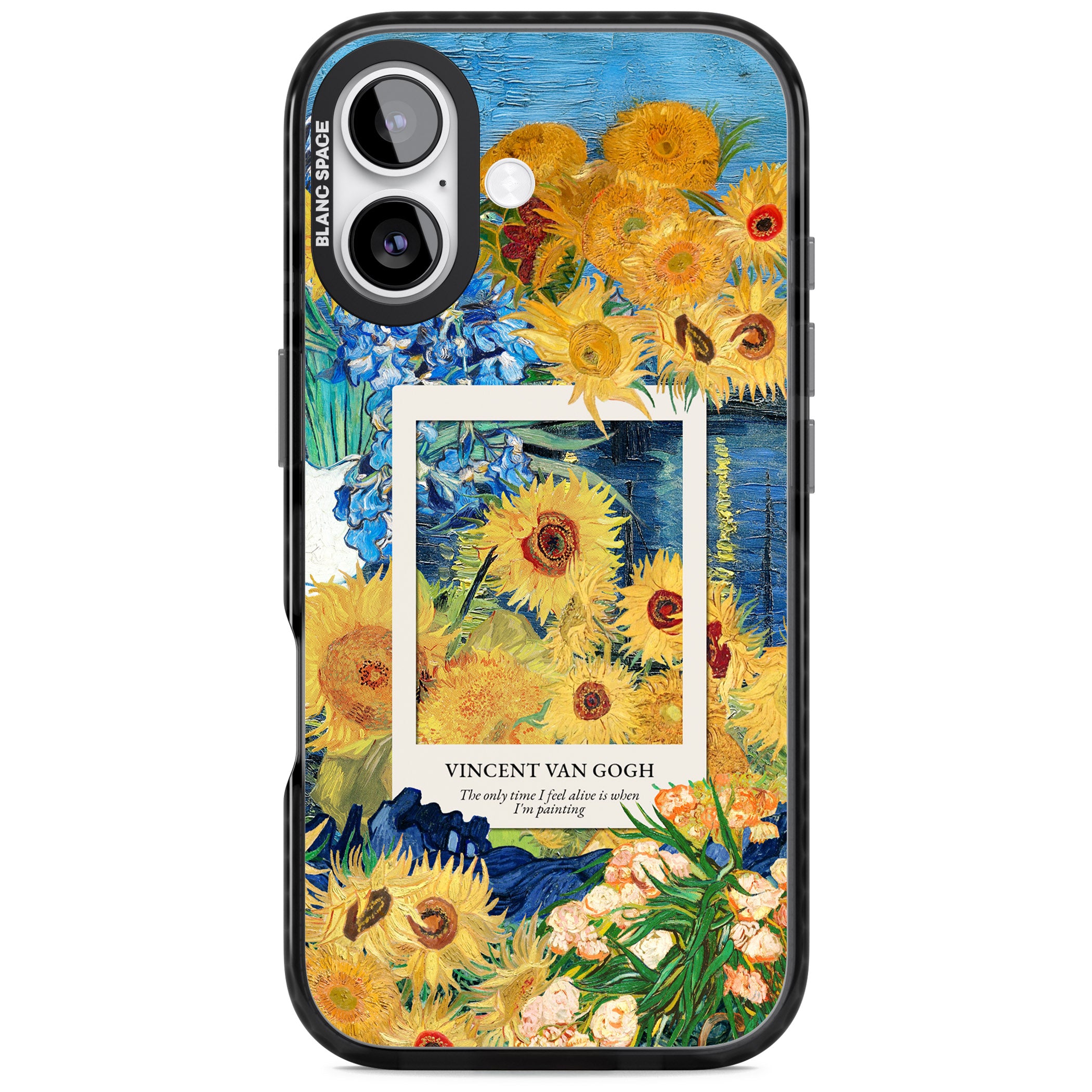 Van Gogh Sunflowers iPhone 17 Impact Black Phone Case