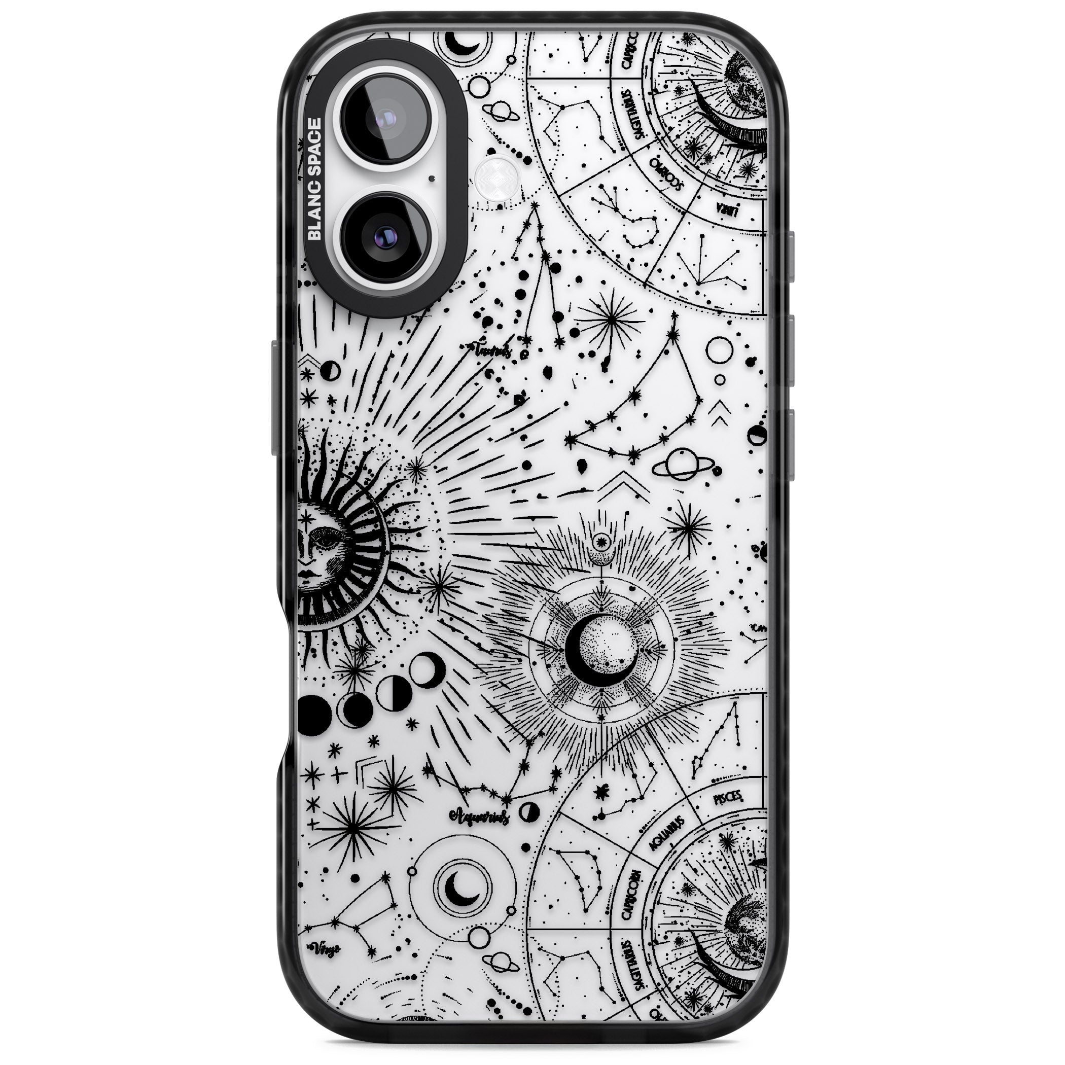 Celestial Chart iPhone 17 Impact Black Phone Case