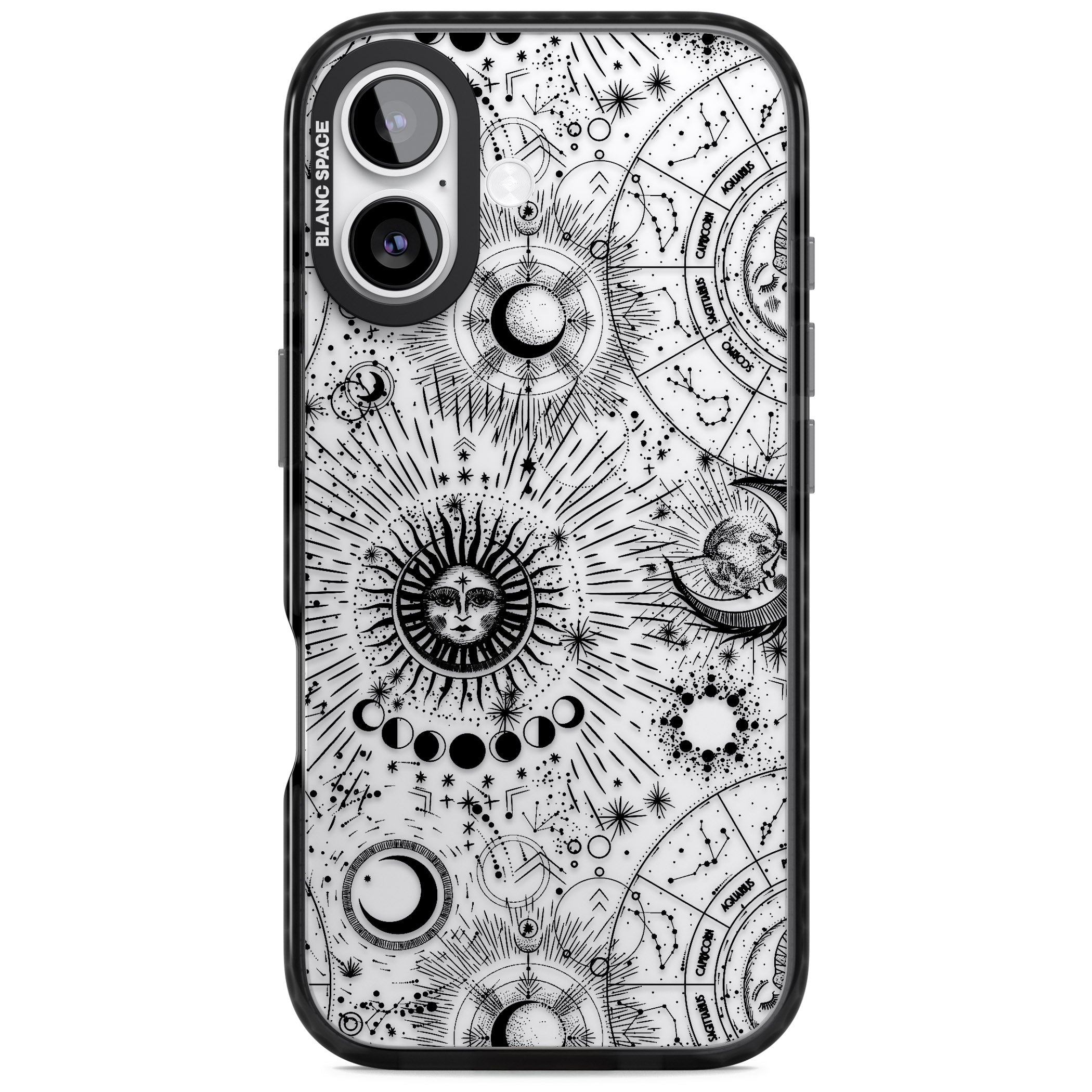 Suns & Zodiac Solar Chart iPhone 17 Impact Black Phone Case