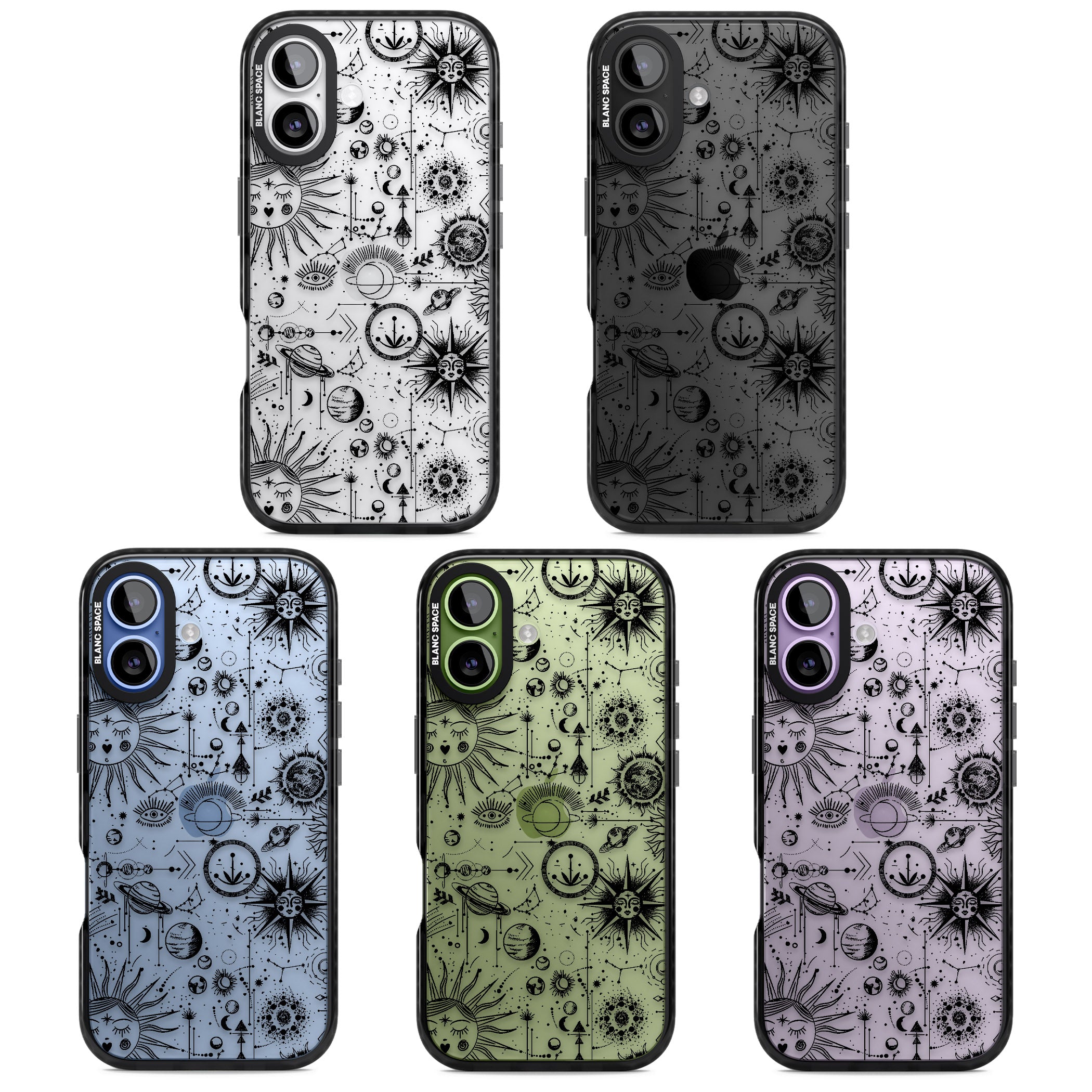 Cosmic Zodiac iPhone 17 Impact Black Phone Case APT Impact Protection