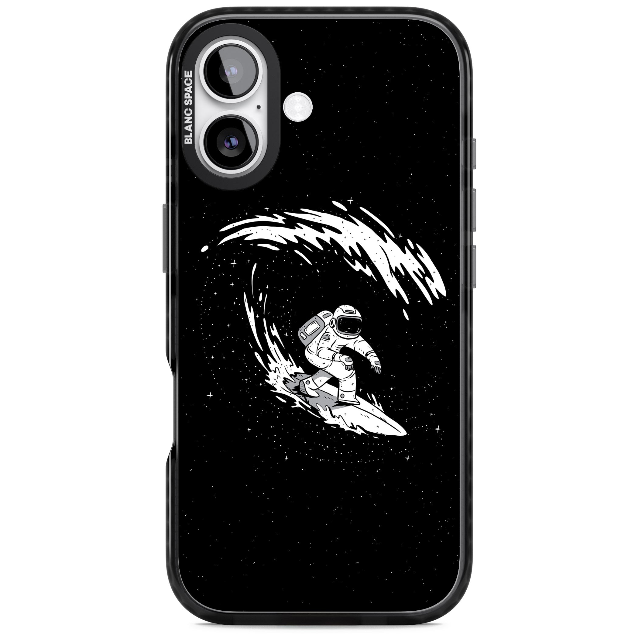 Cosmic Surf iPhone 17 Impact Black Phone Case