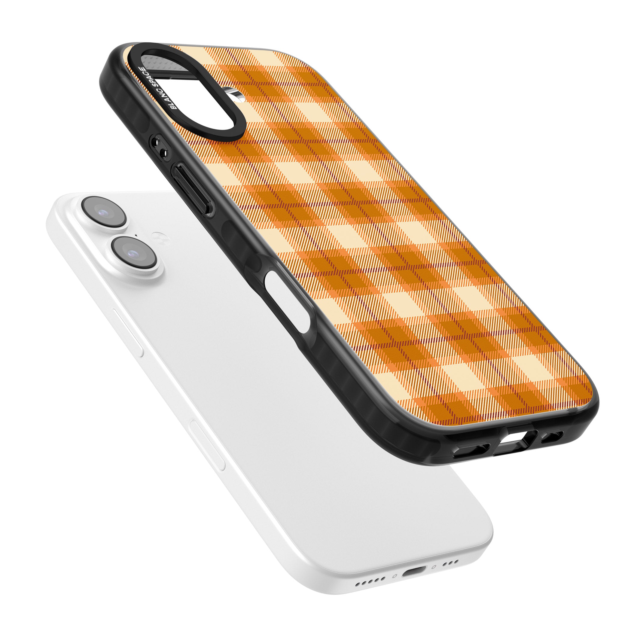 Pumpkin Plaid iPhone 17 Impact Black Phone Case Colours