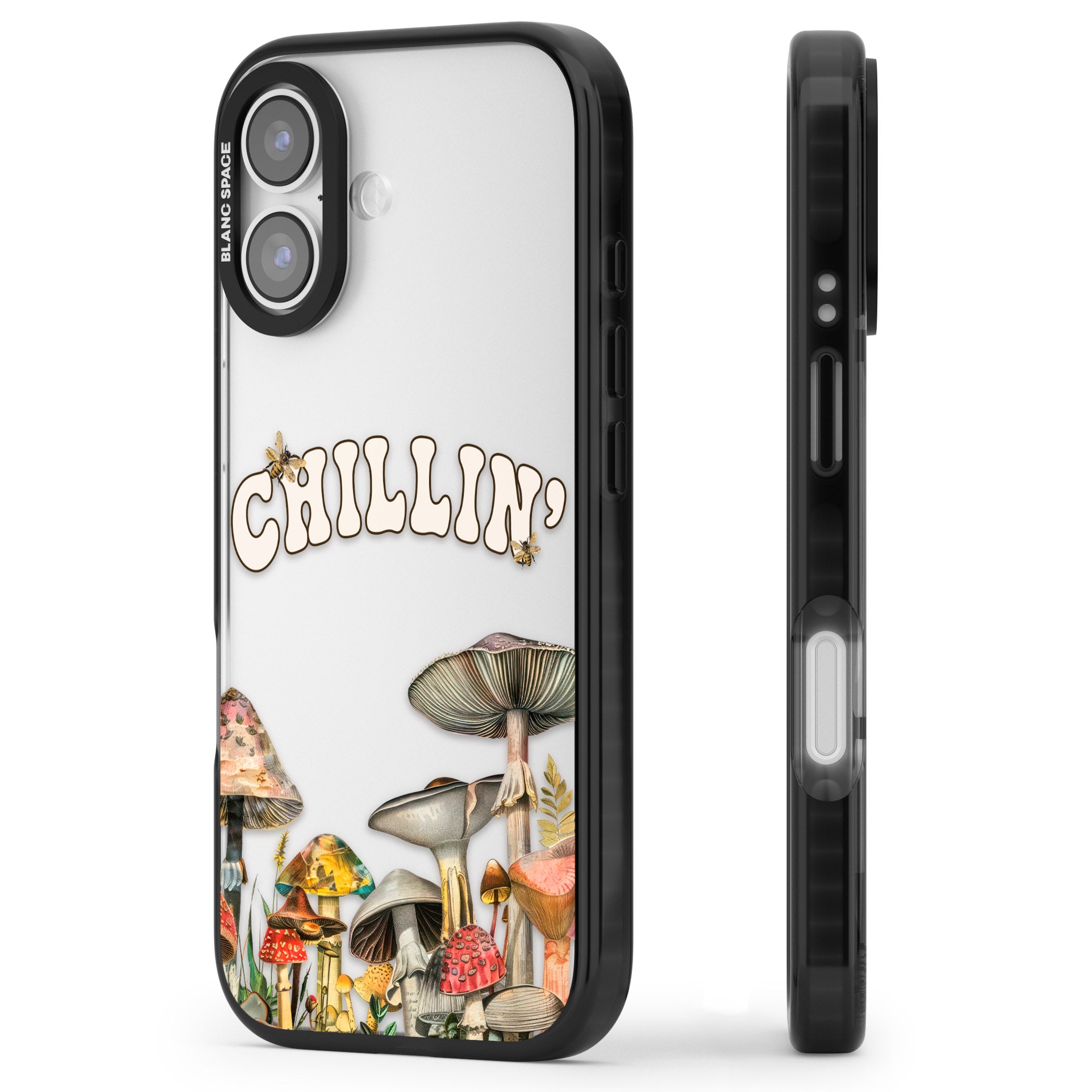 Chillin iPhone 17 Impact Black Phone Case Side Profile