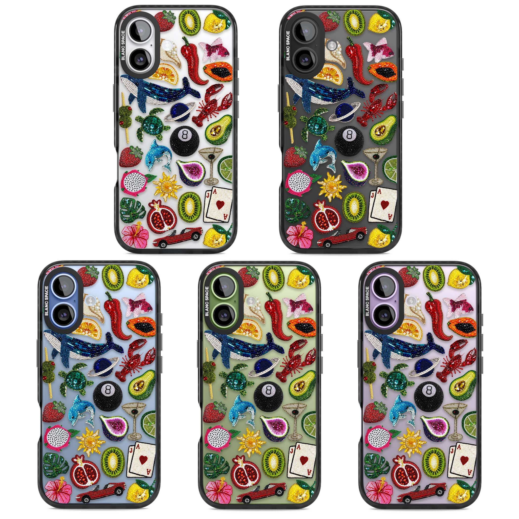 Beaded Mix cute iPhone case | Clear Impact case for iPhone 17