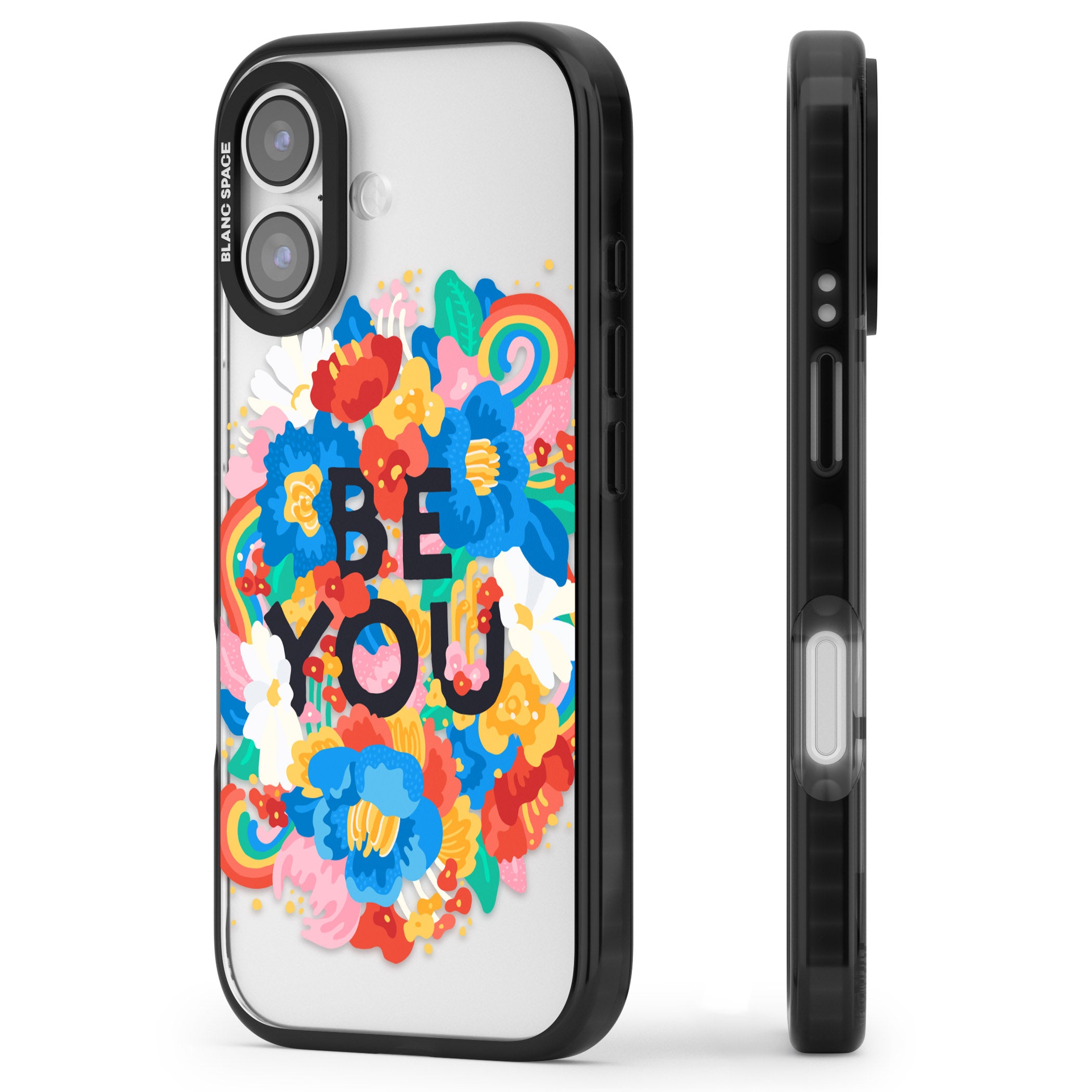 Be You iPhone 17 Impact Black Phone Case Side Profile