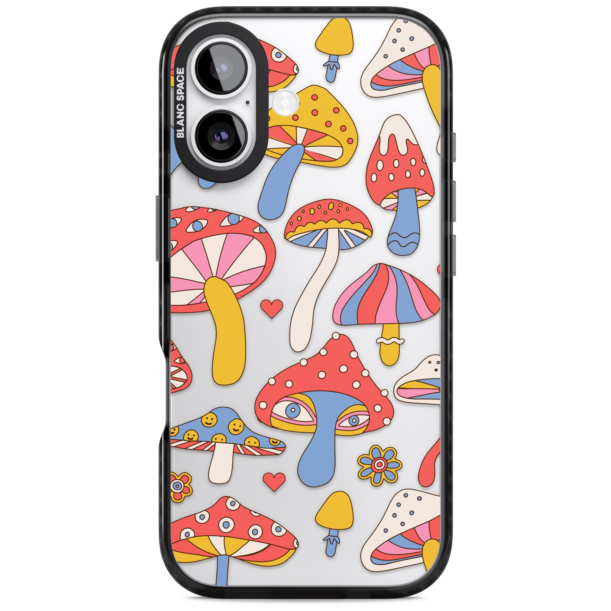 Vibrant Shrooms iPhone 17 Impact Black Phone Case