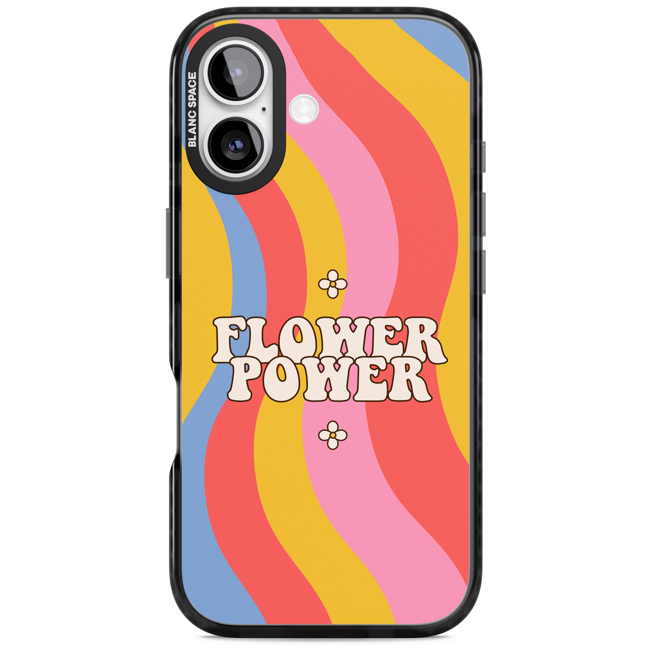 Melting Flower Power iPhone 17 Impact Black Phone Case