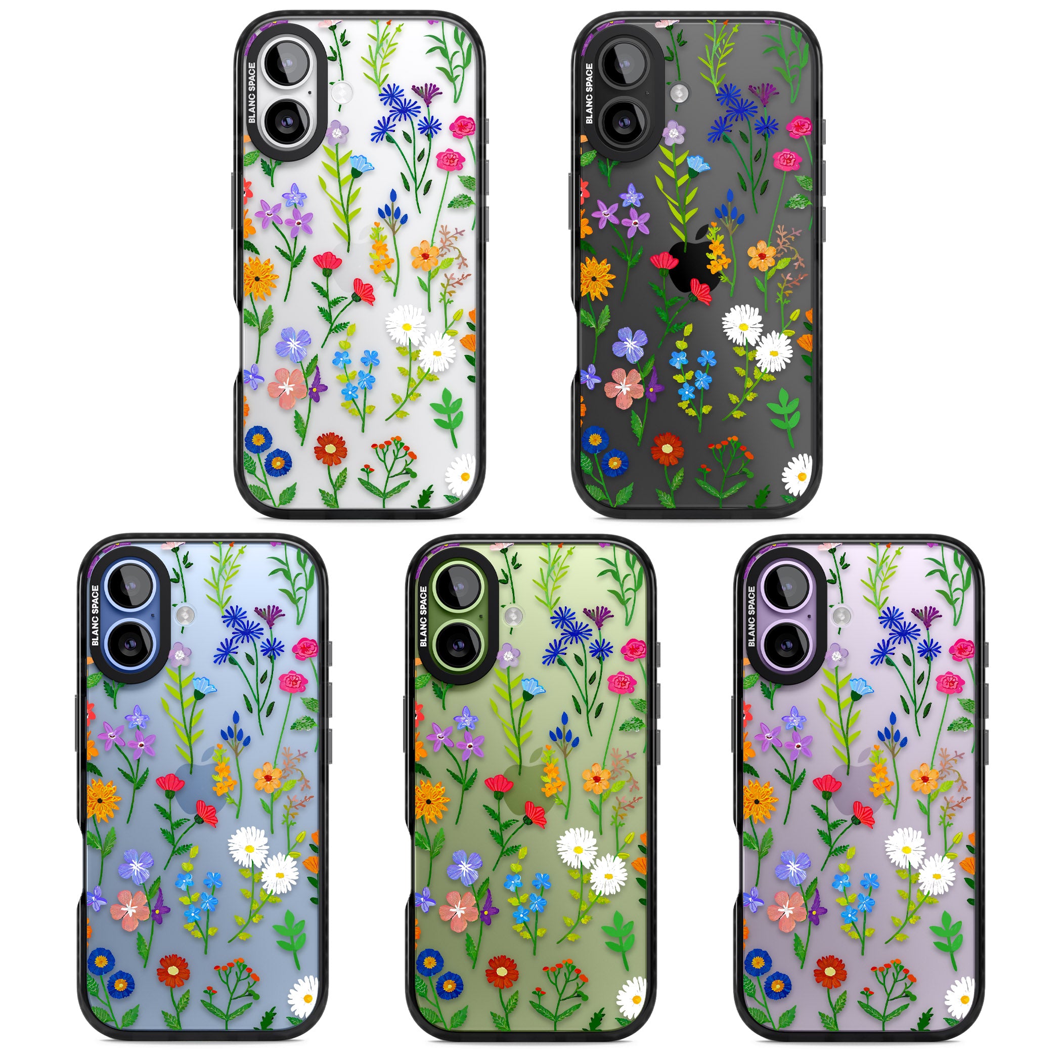 Wildflower Garden iPhone 17 Impact Black Phone Case APT Impact Protection