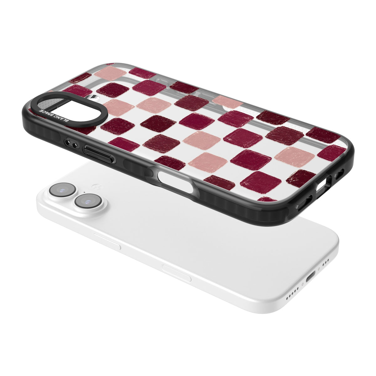 Date Swatches iPhone 16 / iPhone 16 Plus / iPhone 17 Impact Black Phone Case angled