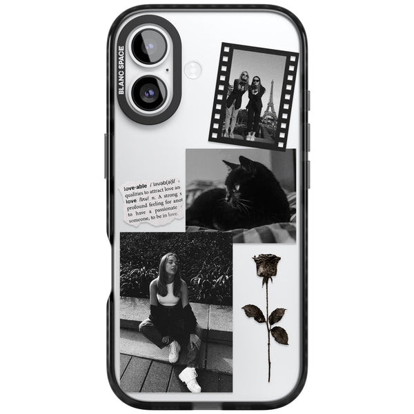 Personalised Black & White Scrapbook Photos