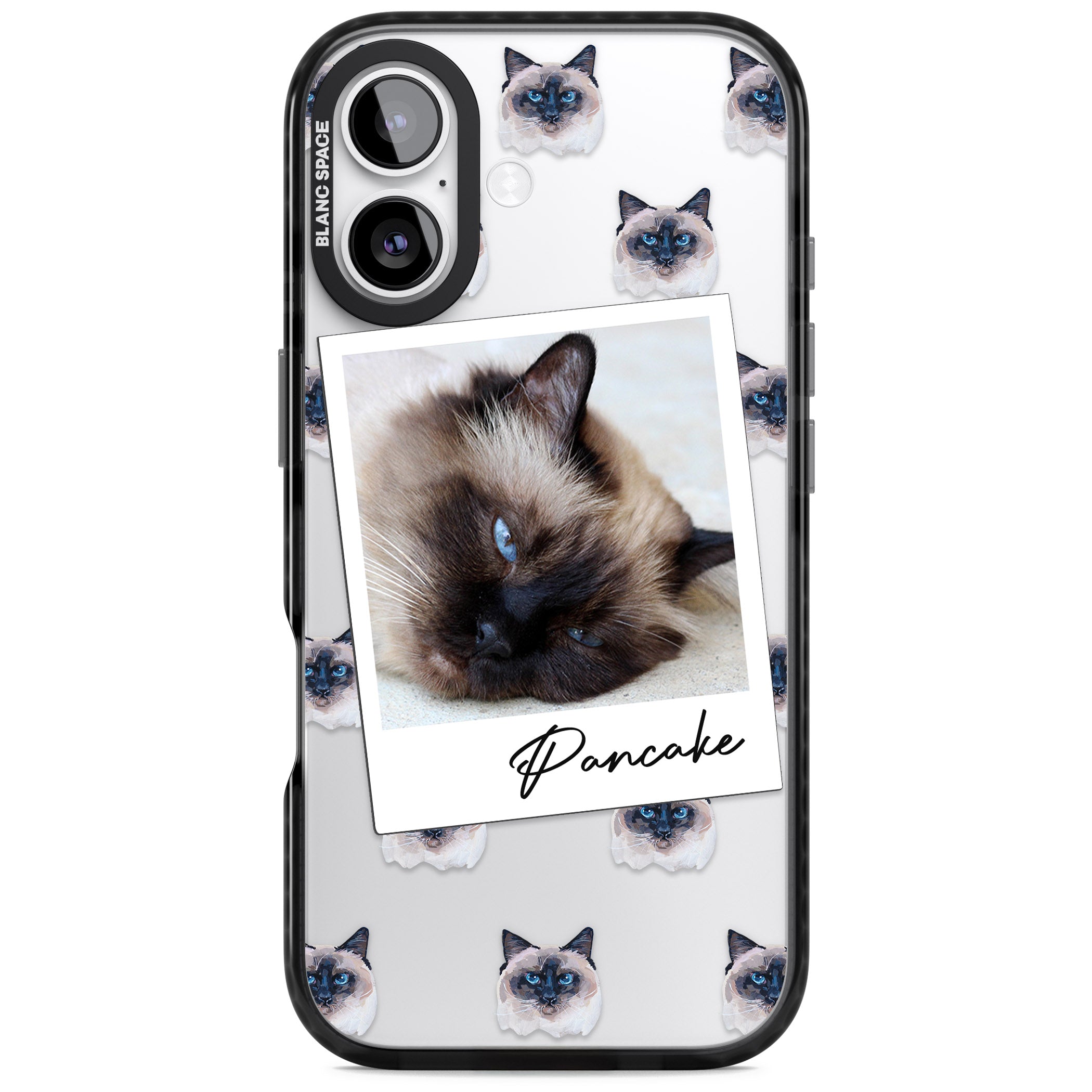 Personalised Burmese Cat Photo iPhone 17 Impact Black Phone Case