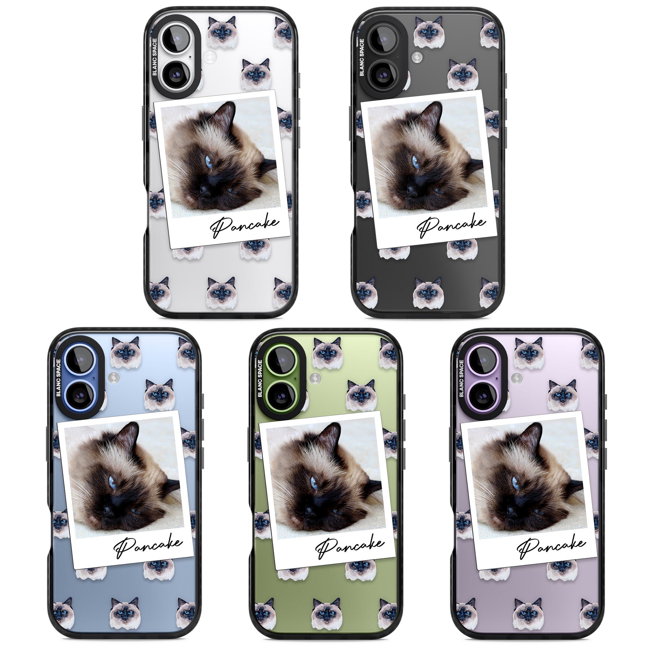 Personalised Burmese Cat Photo iPhone 17 Impact Black Phone Case APT Impact Protection