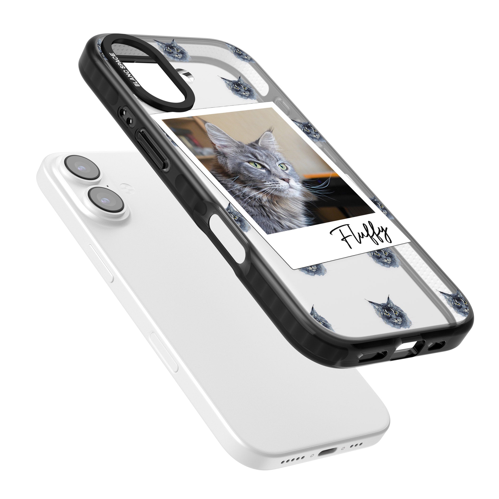 Personalised Maine Coon Photo iPhone 17 Impact Black Phone Case Colours