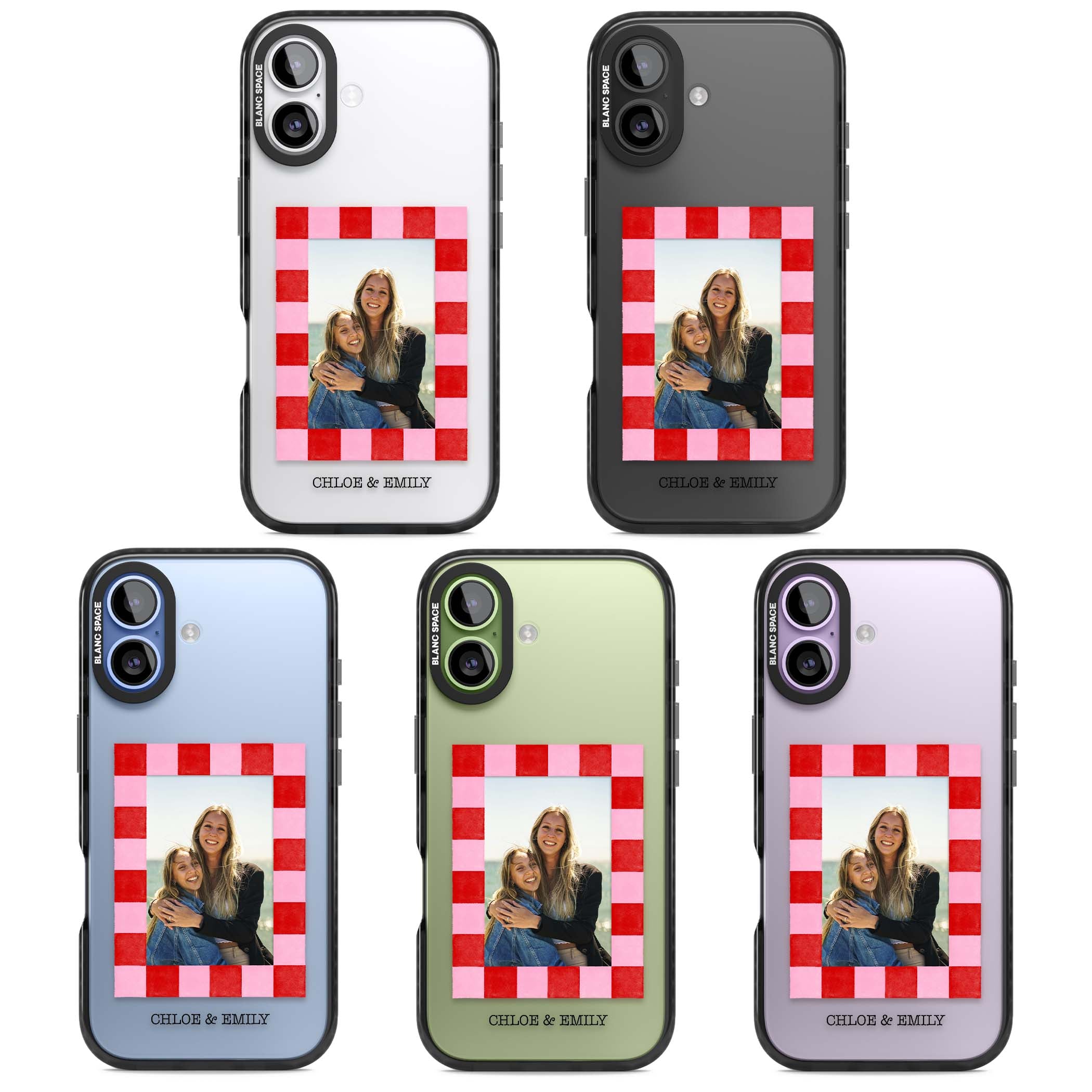 Personalised Bubblegum Check Photo
