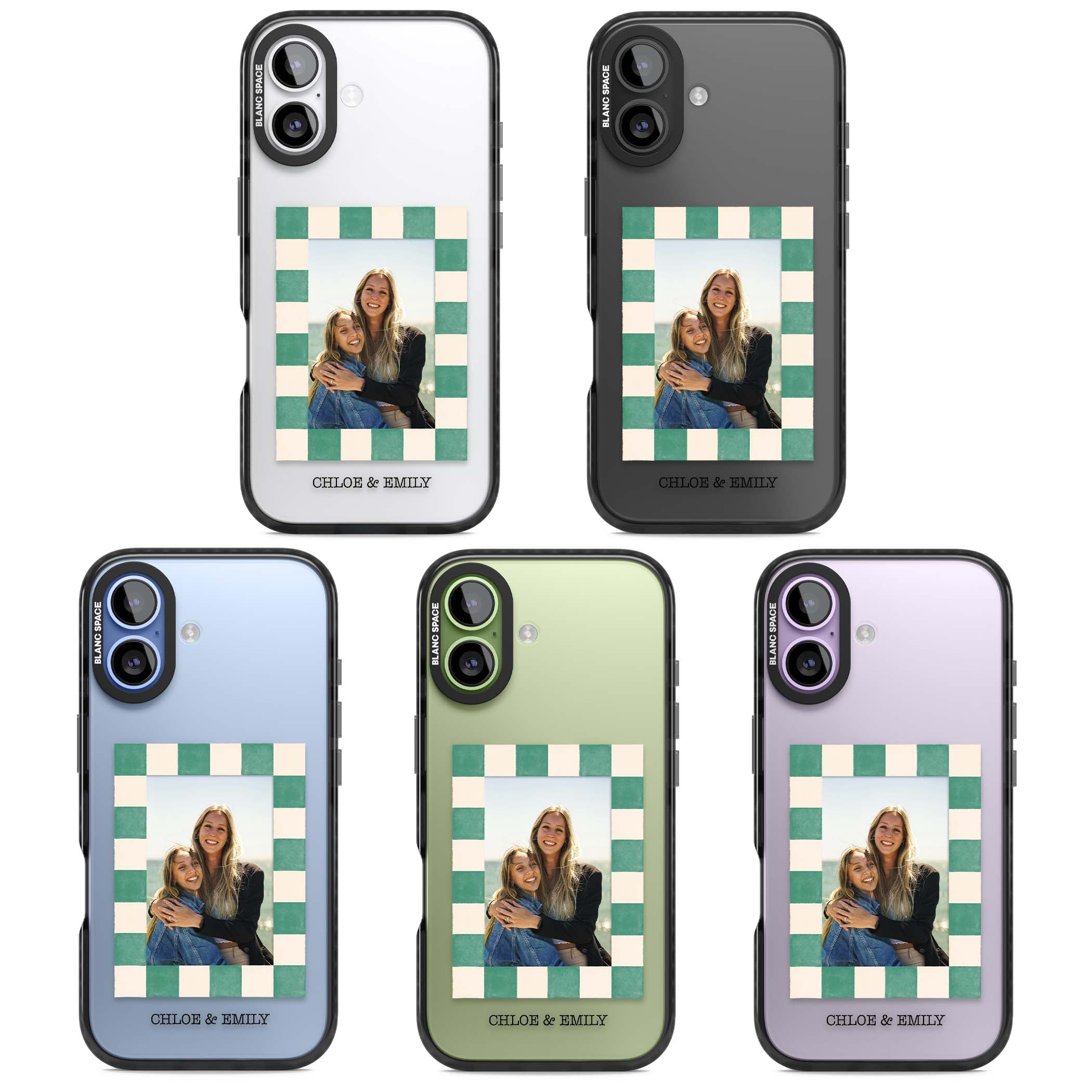 Personalised Seafoam Check Photo