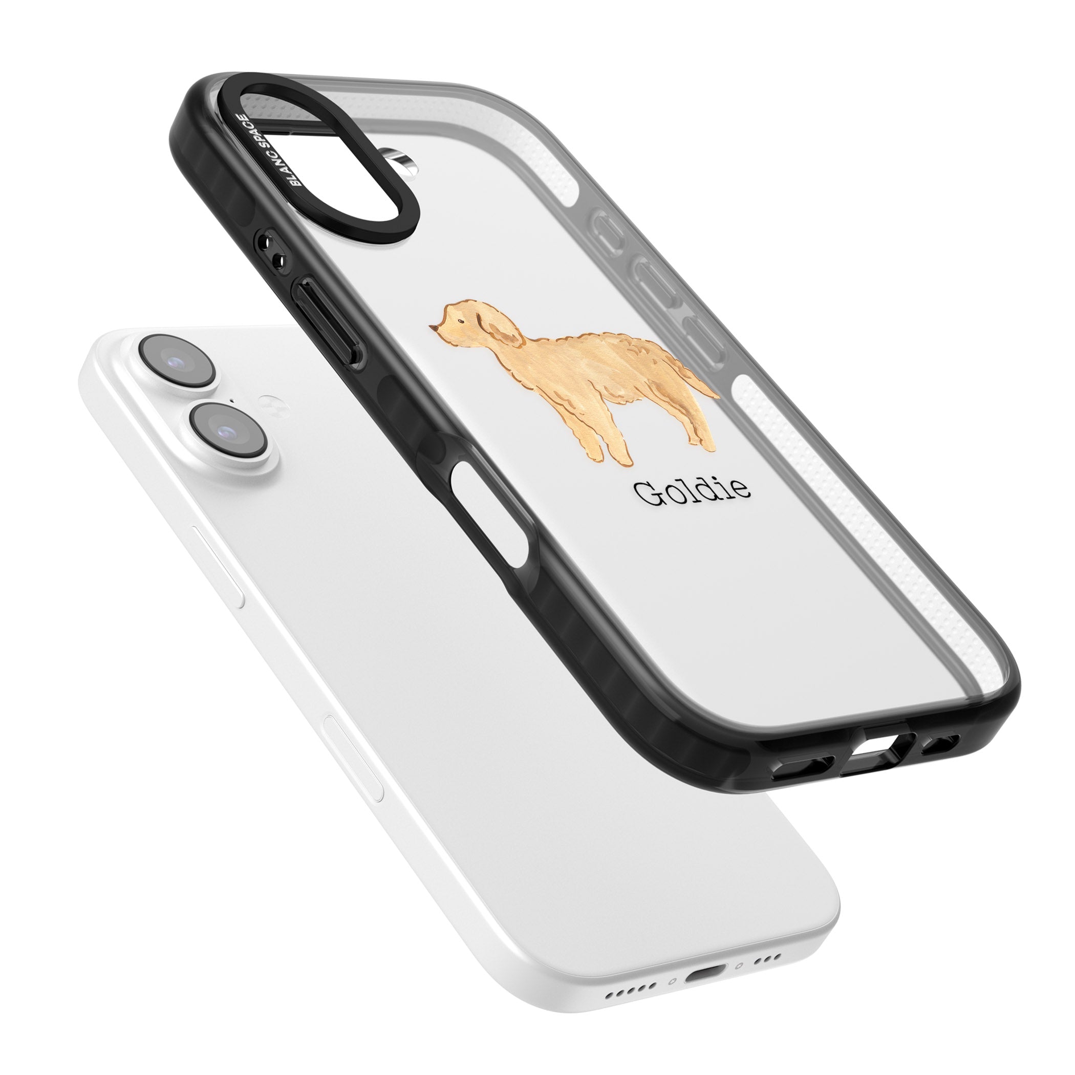 Personalised Goldendoodle iPhone 17 Impact Black Phone Case Colours