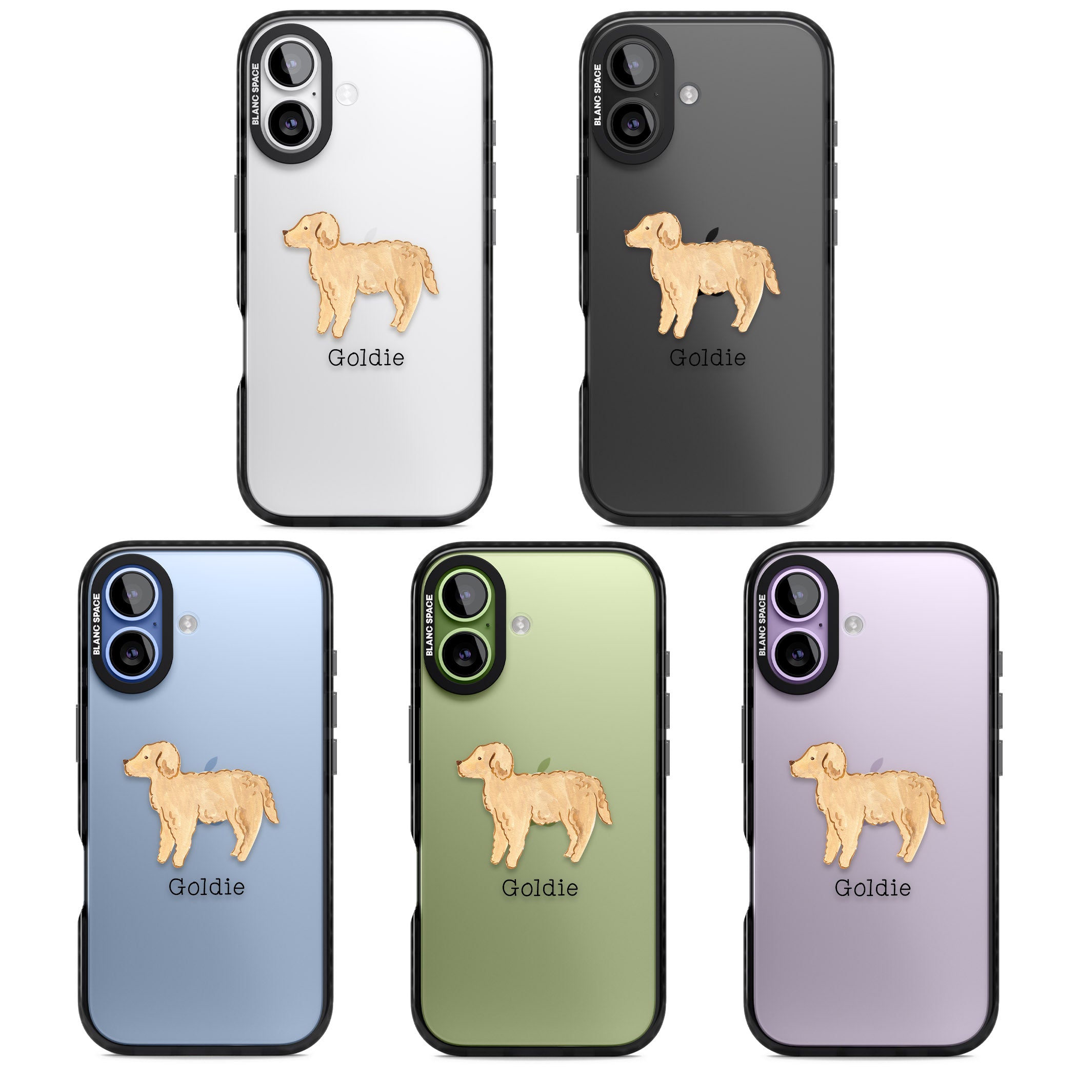 Personalised Goldendoodle iPhone 17 Impact Black Phone Case APT Impact Protection