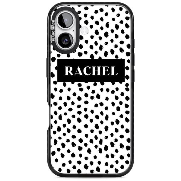 Personalised Black Dot Pattern