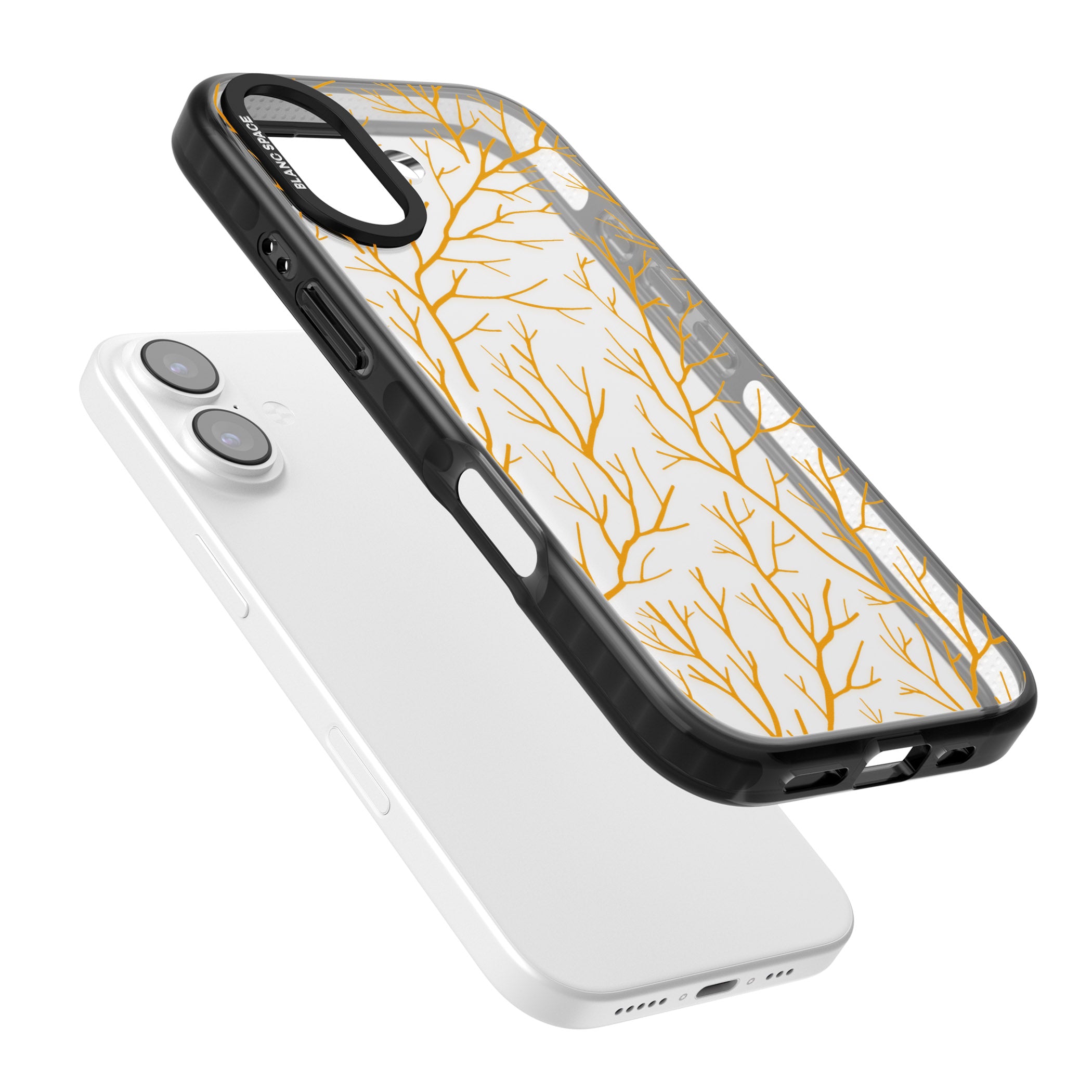 Personalised Bramble Branches iPhone 17 Impact Black Phone Case Colours