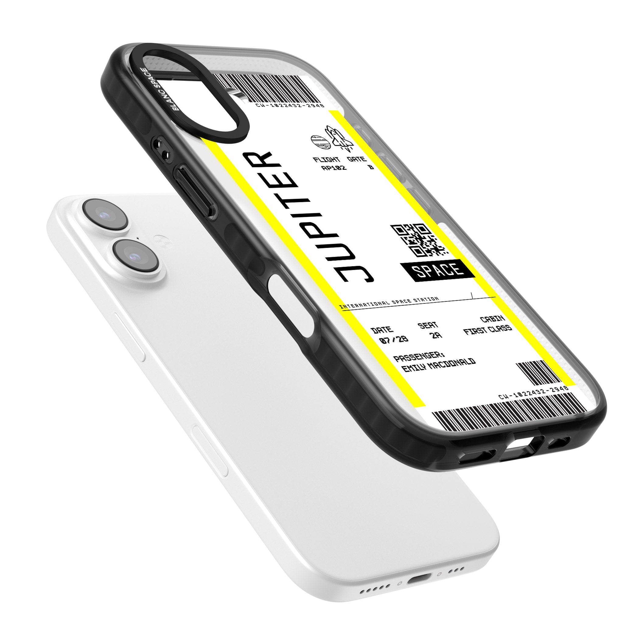 Personalised Jupiter Travel Ticket iPhone 17 Impact Black Phone Case Colours
