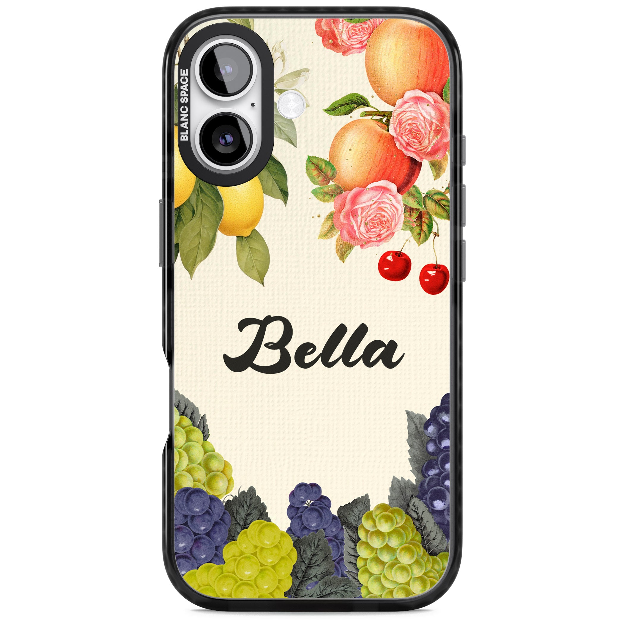Personalised Vintage Fruits iPhone 17 Impact Black Phone Case