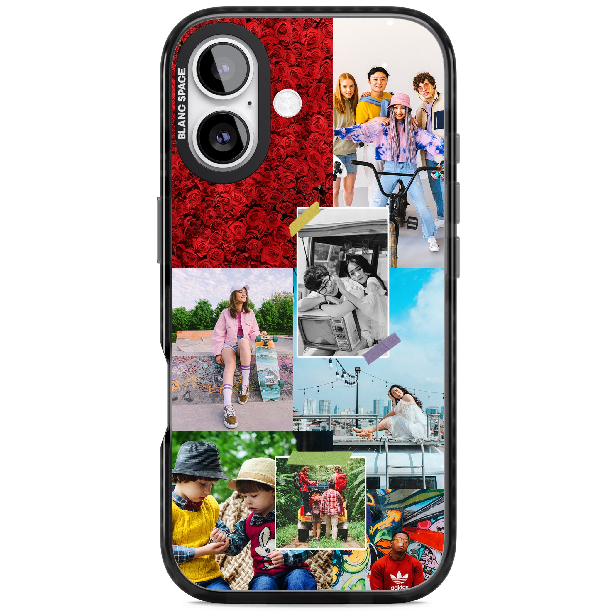 Personalised Photo Collage iPhone 17 Impact Black Phone Case