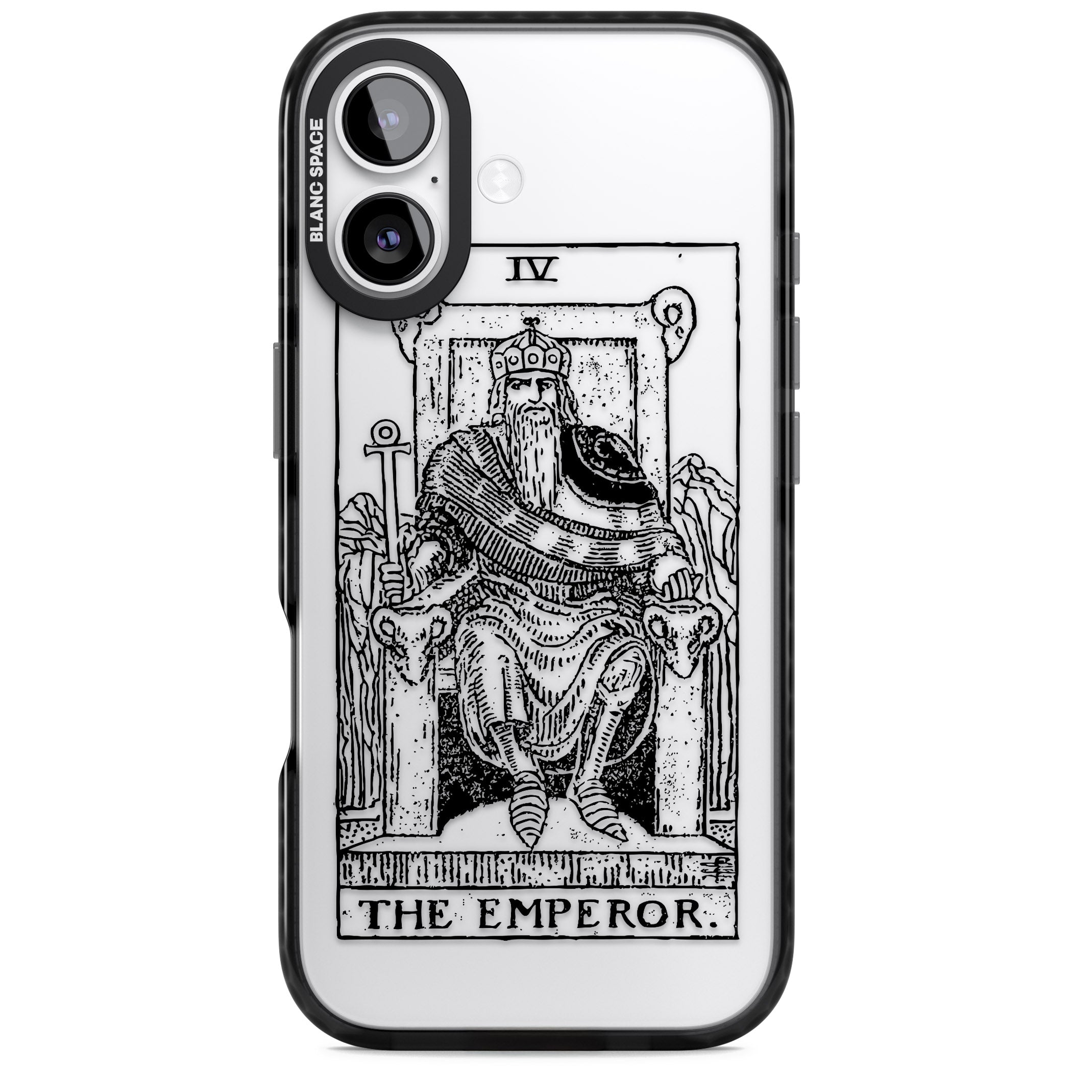 Personalised The Emperor Tarot iPhone 17 Impact Black Phone Case