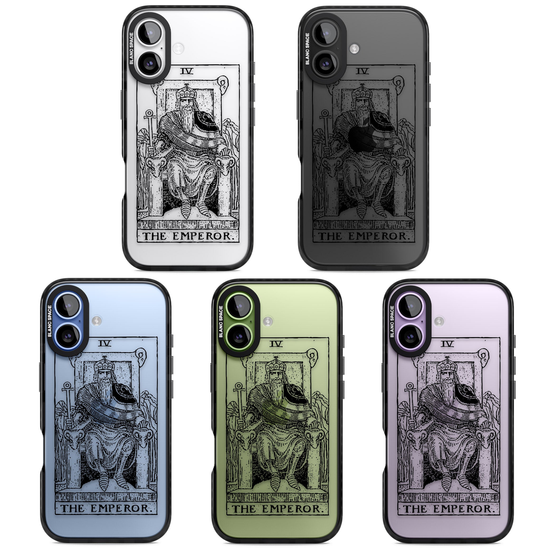Personalised The Emperor Tarot iPhone 17 Impact Black Phone Case APT Impact Protection