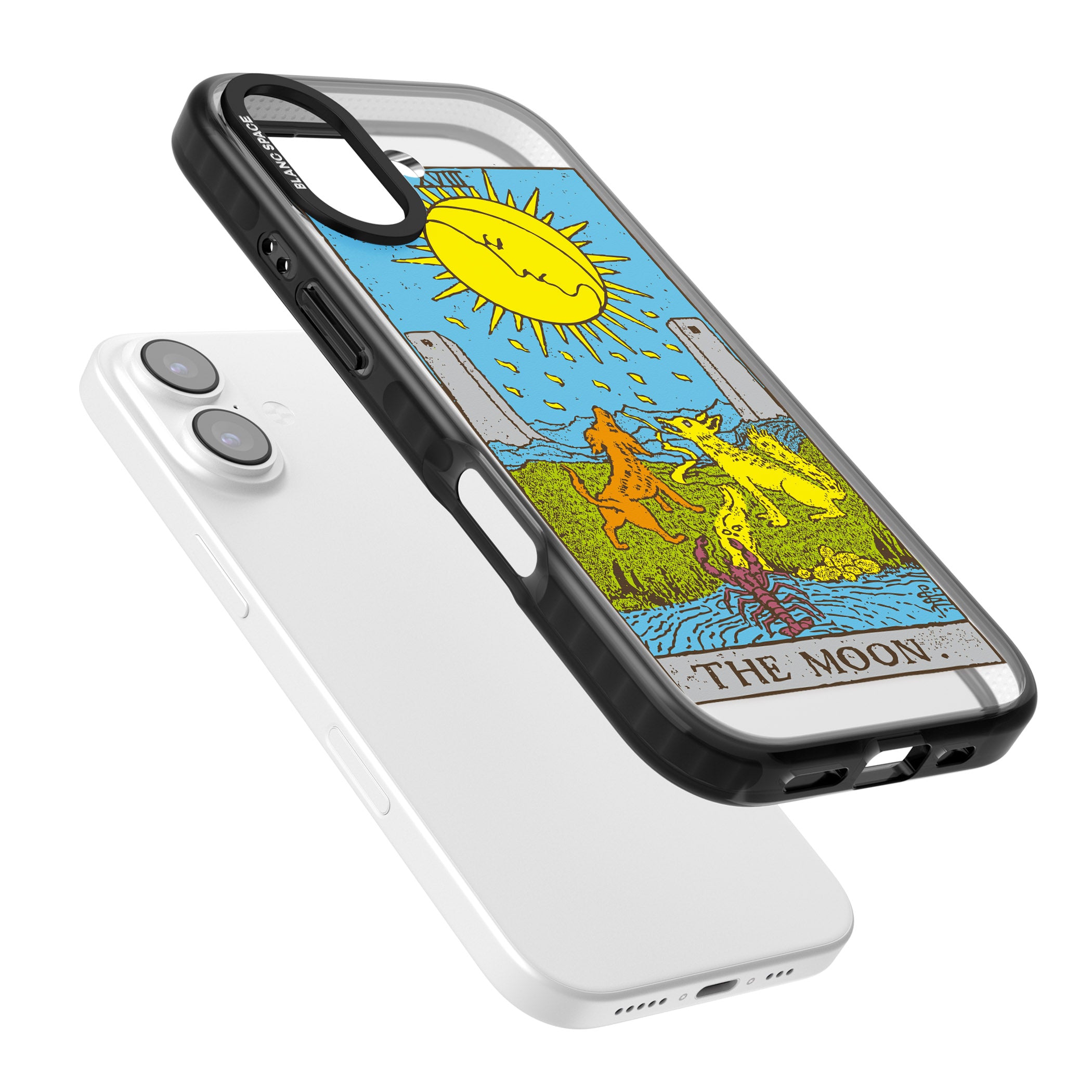 Personalised The Moon Tarot Card (Color) iPhone 17 Impact Black Phone Case Colours