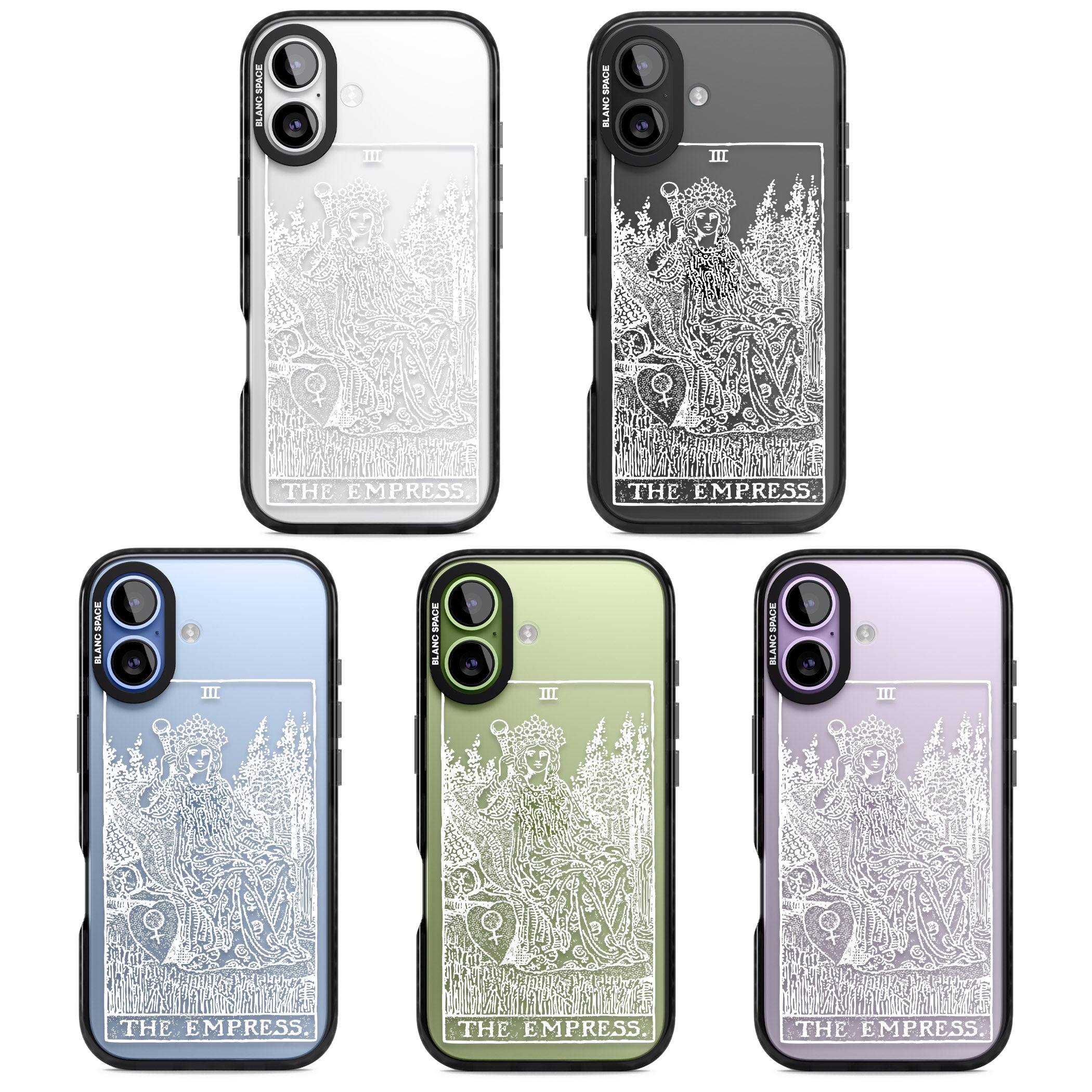 Personalised The Empress Tarot Card (White) iPhone 17 Impact Black Phone Case APT Impact Protection