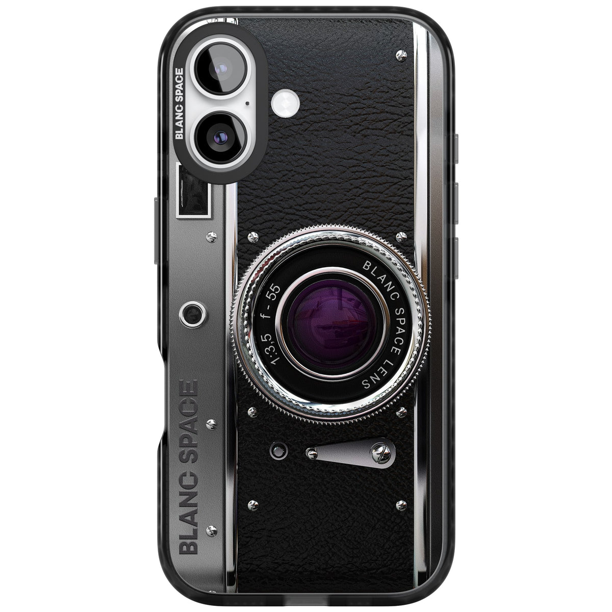 Vintage Classic Camera iPhone 16 / iPhone 16 Plus / iPhone 17 Impact Black Phone Case front