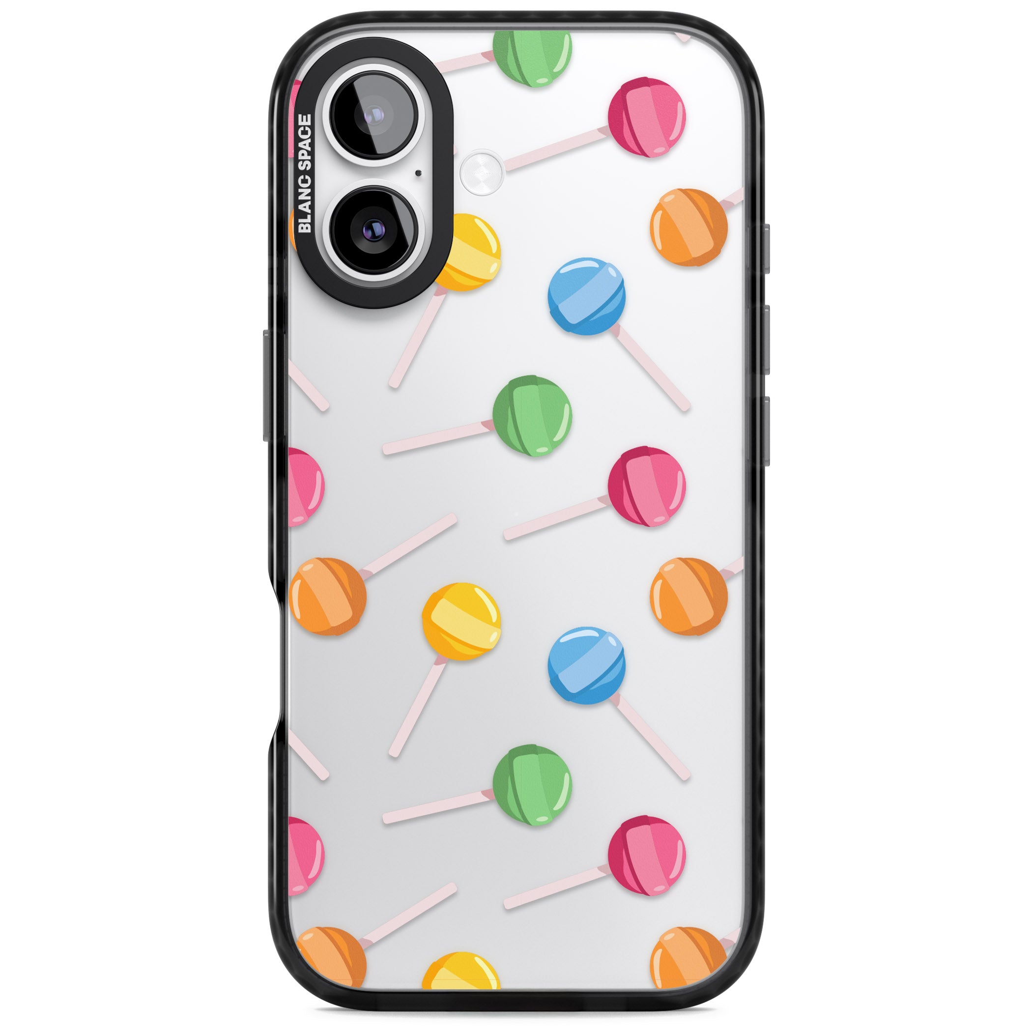 Lollipop Pattern iPhone 17 Impact Black Phone Case