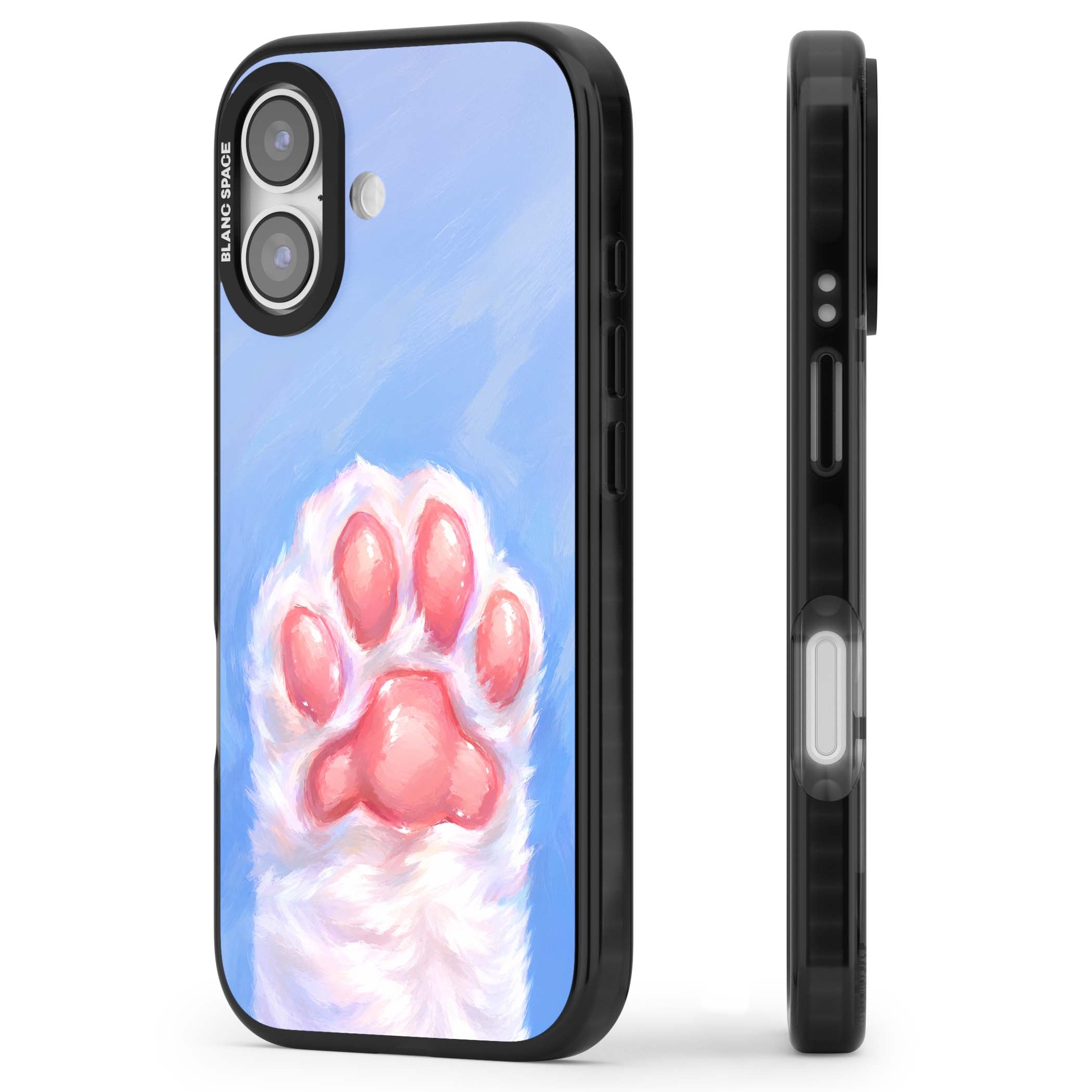 Soft White Paw cute iPhone case | Clear Impact case for iPhone 17