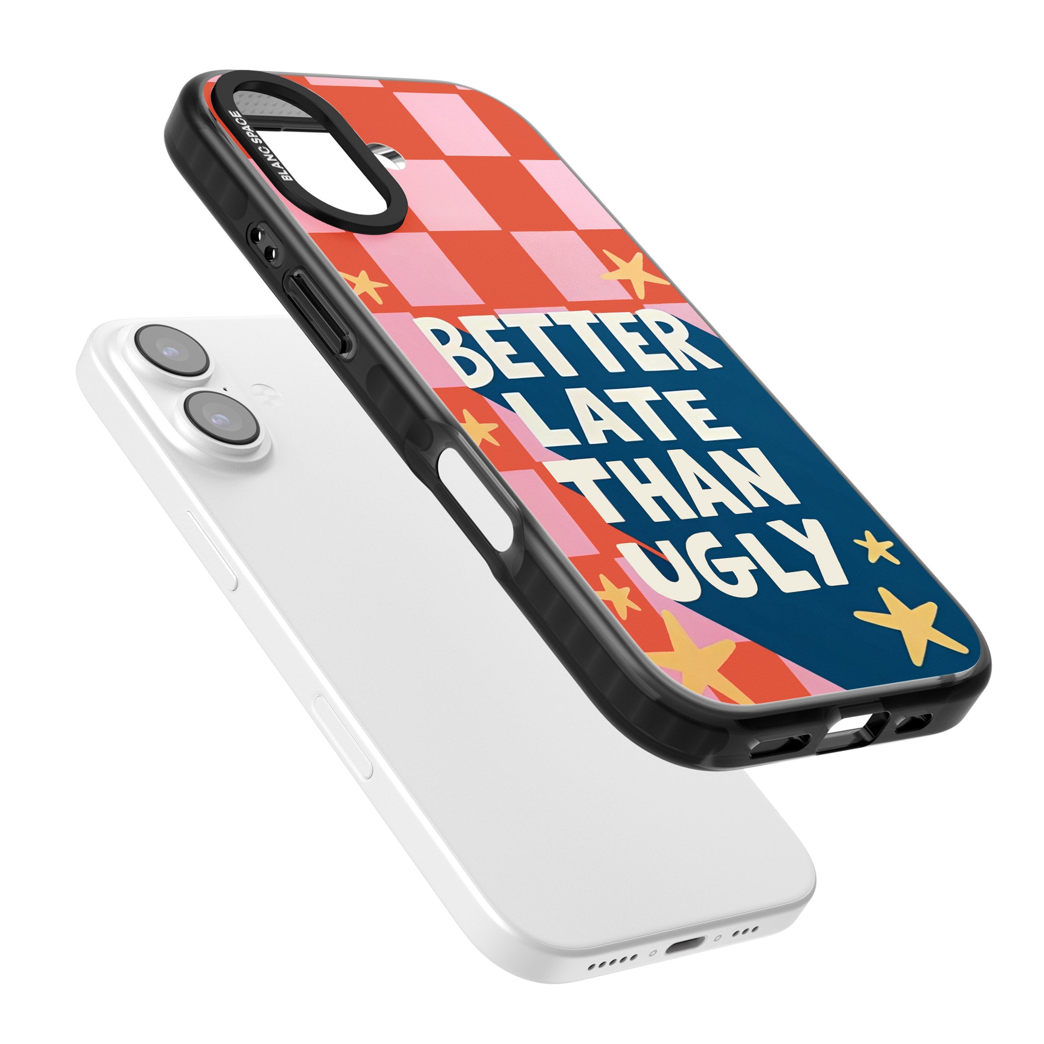 Better Late Than Ugly iPhone 17 Impact Black Phone Case Colours