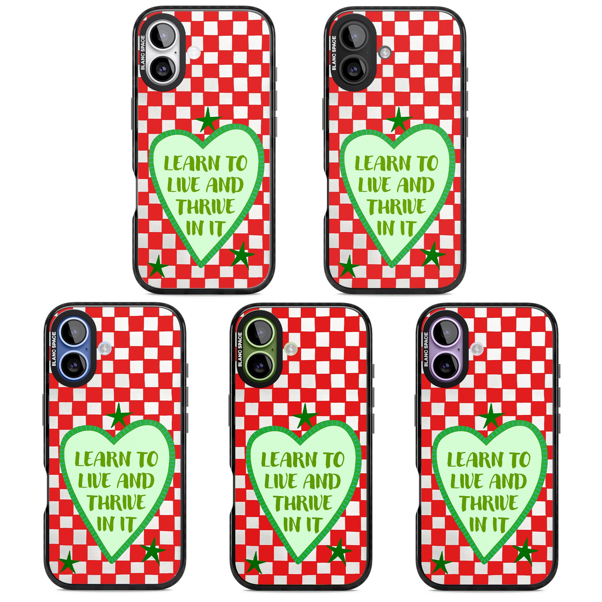 Learn To Live iPhone 17 Impact Black Phone Case APT Impact Protection