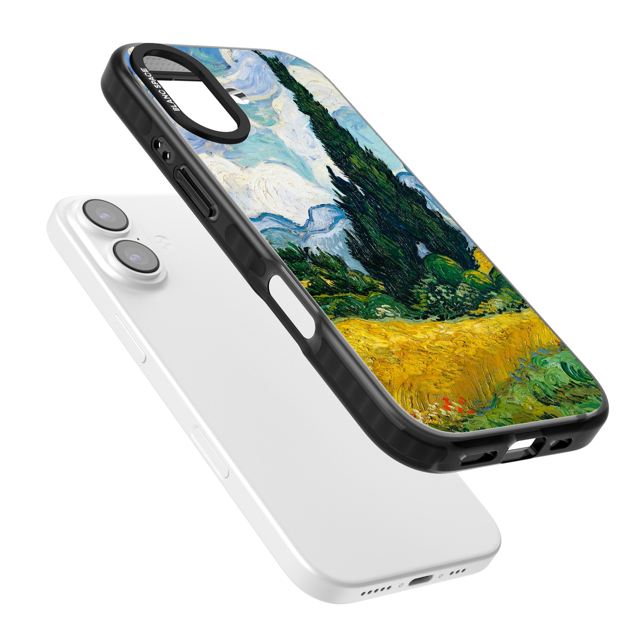 Wheat Field With Cypresses By Vincent Van Gogh iPhone 17 Impact Black Phone Case Colours