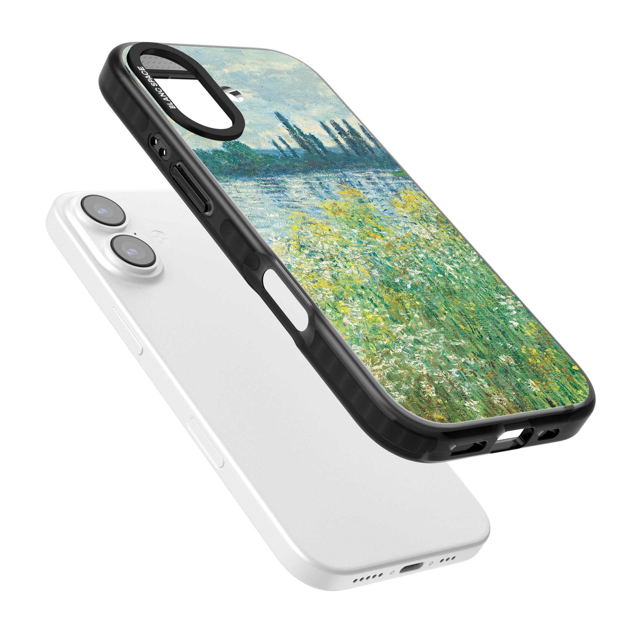 Banks Of The Seine By Claude Monet iPhone 17 Impact Black Phone Case Colours