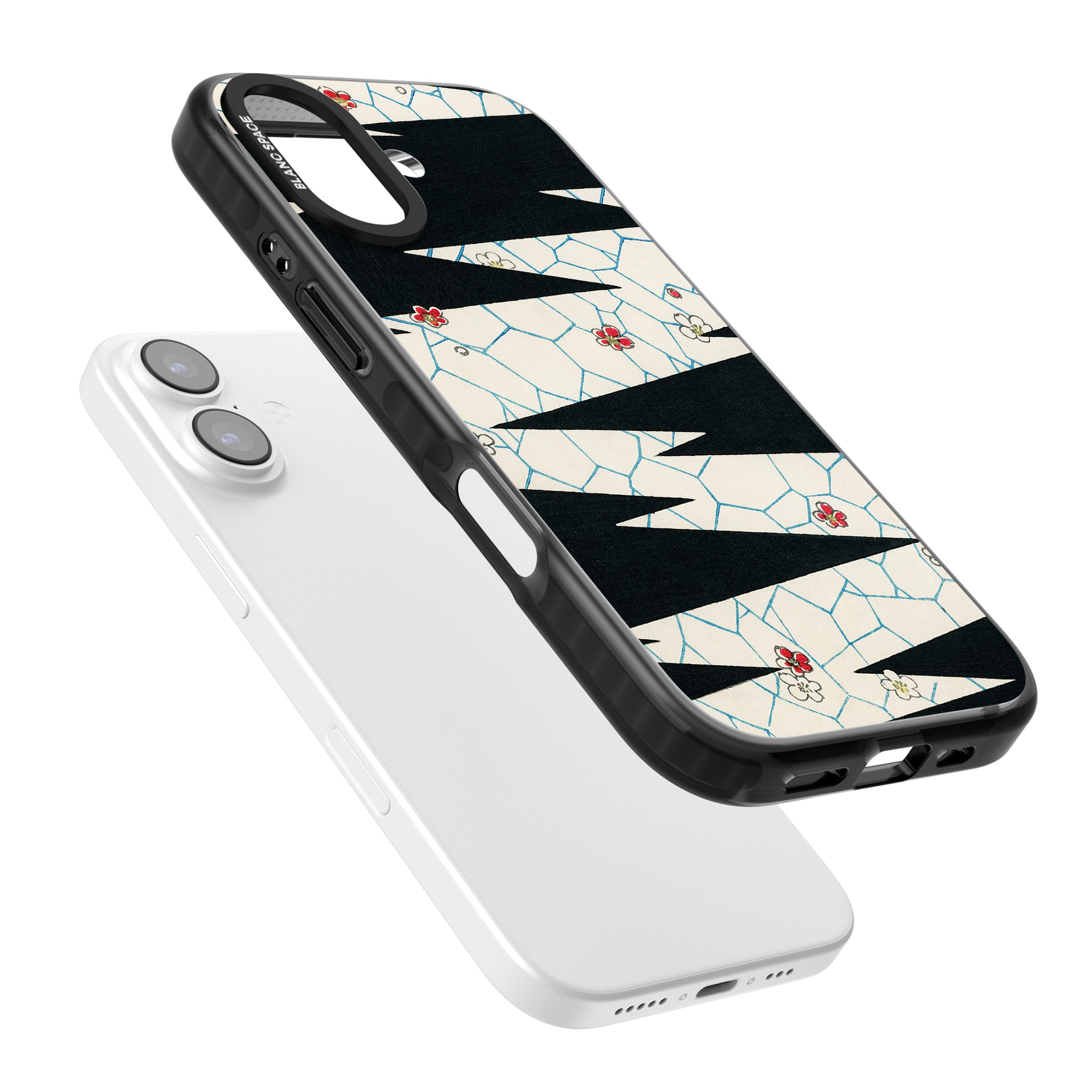 Japanese Flowers By Bijutsu Sekai iPhone 17 Impact Black Phone Case Colours