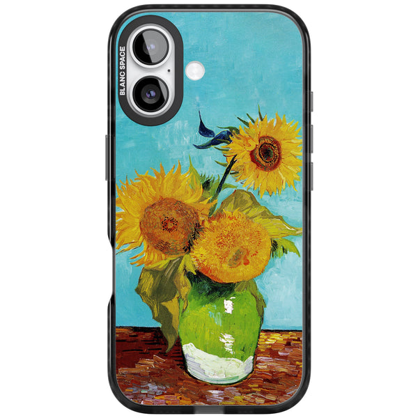 Vase With Three Sunflowers