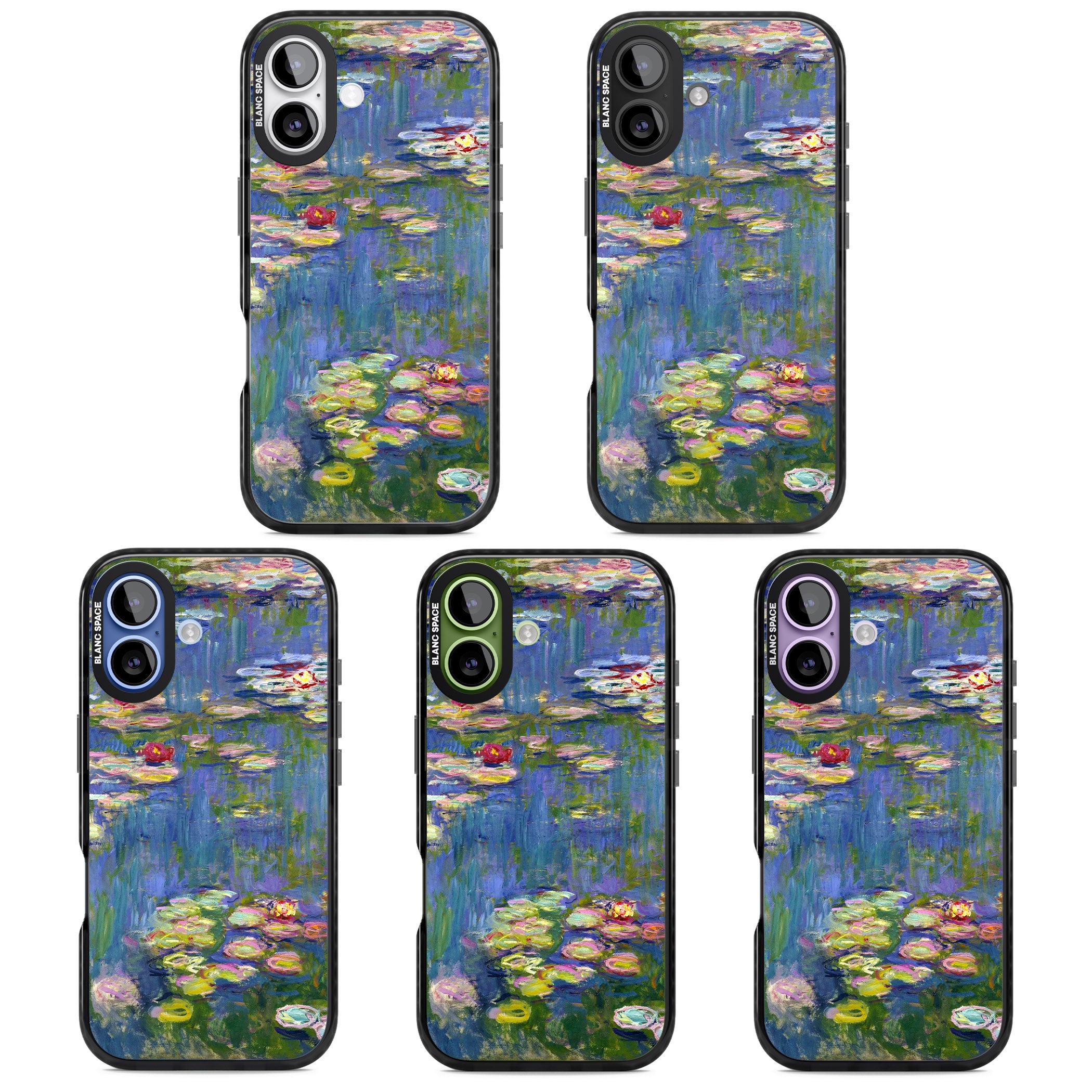 Water Lilies II iPhone 17 Impact Black Phone Case APT Impact Protection