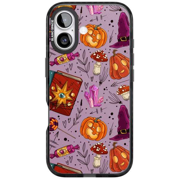Witchy Cartoon Halloween Pattern