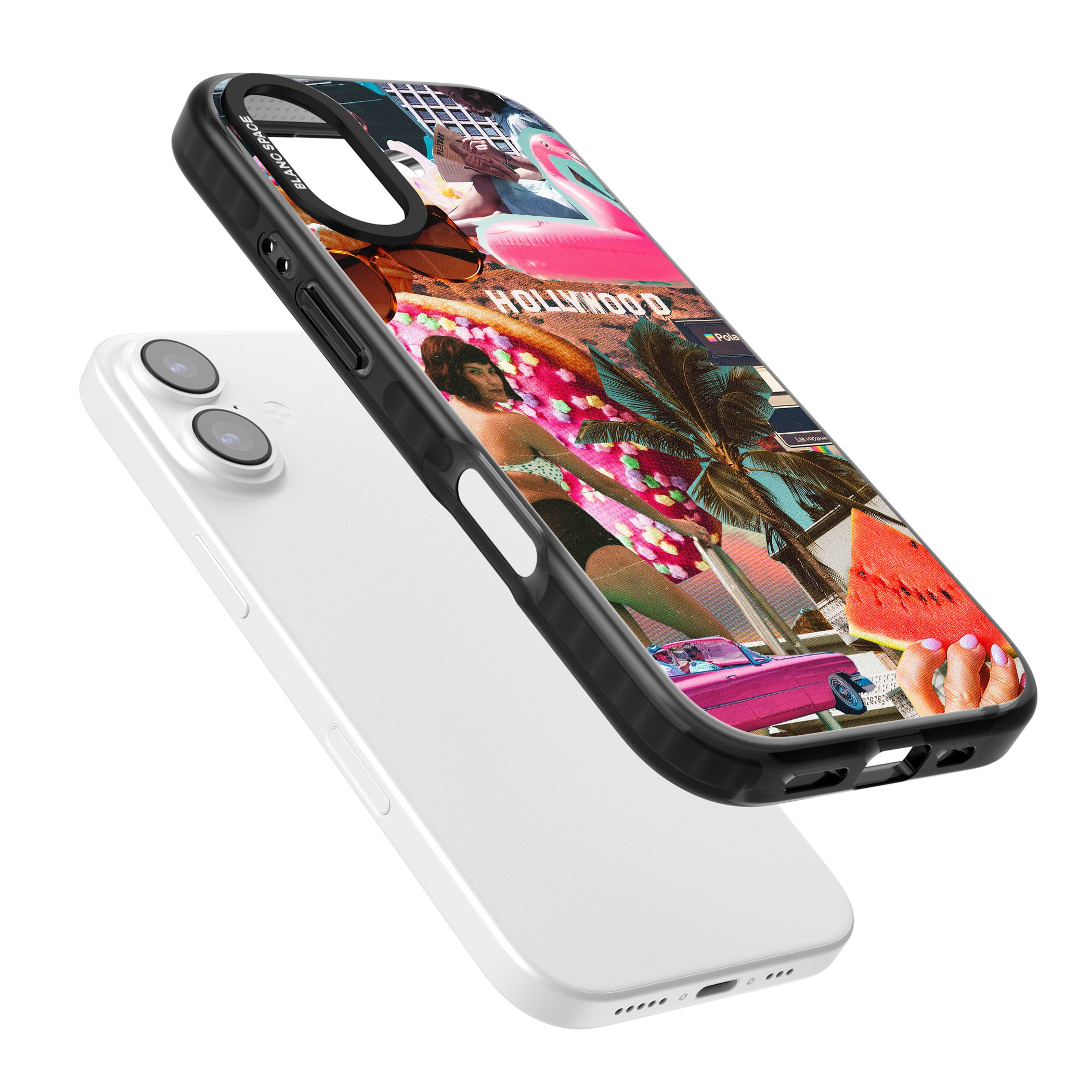 Hollywood Retro Collage iPhone 17 Impact Black Phone Case Colours