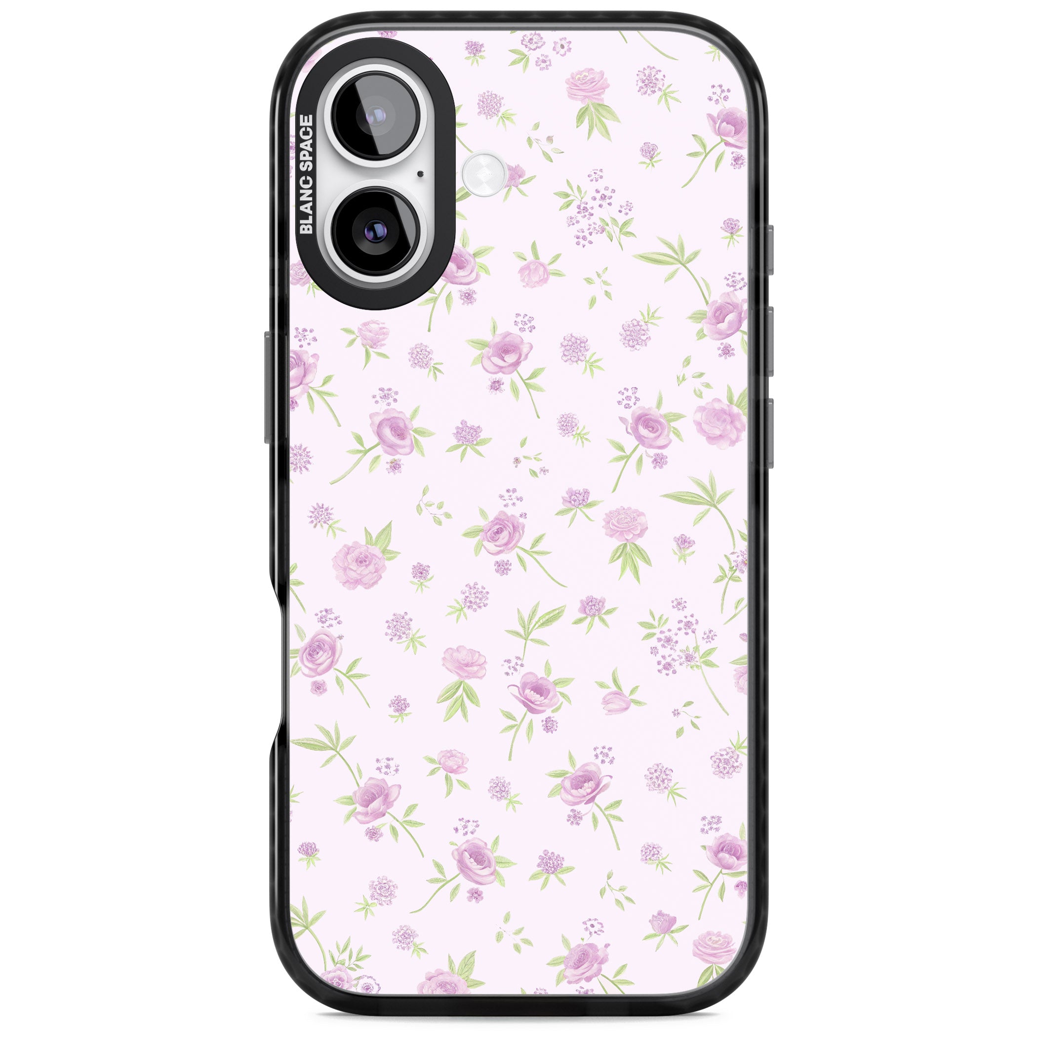 Pink Peonies iPhone 17 Impact Black Phone Case