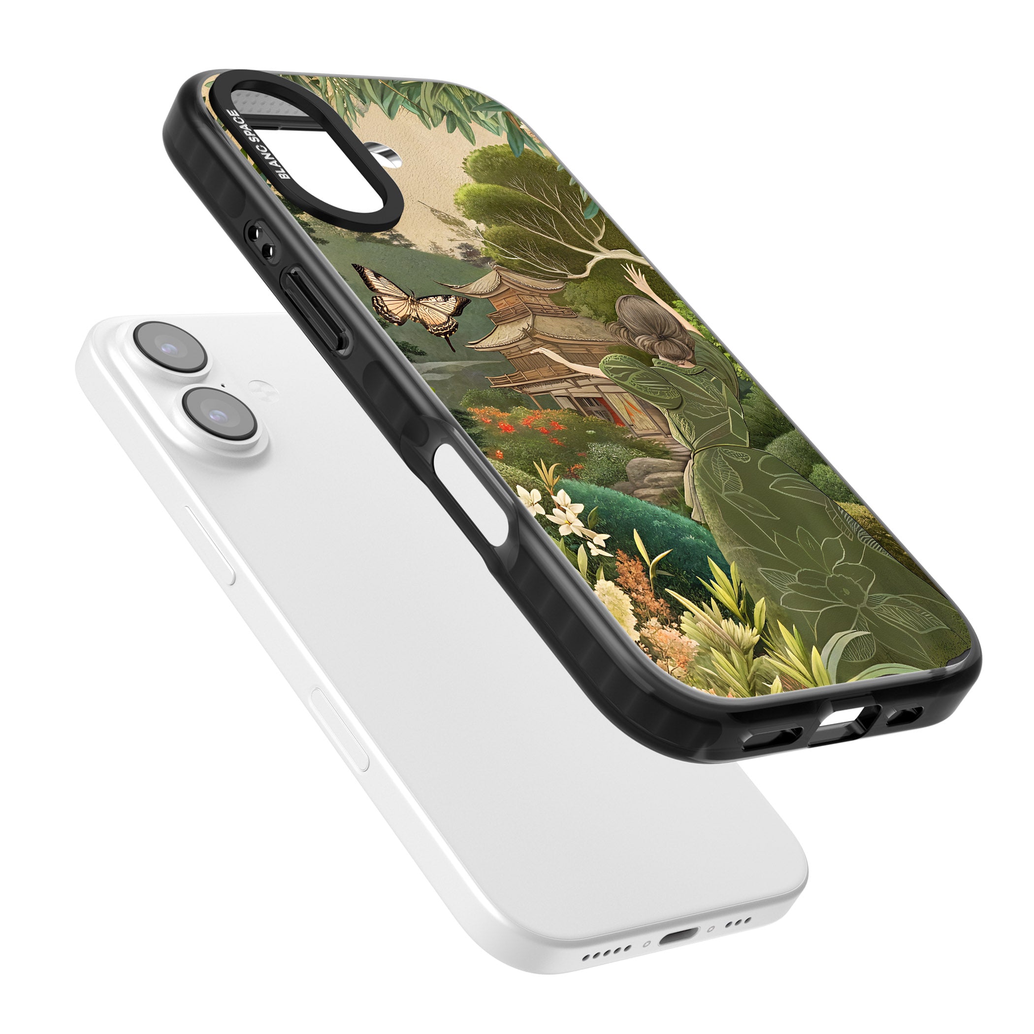 Japanese Nature iPhone 17 Impact Black Phone Case Colours