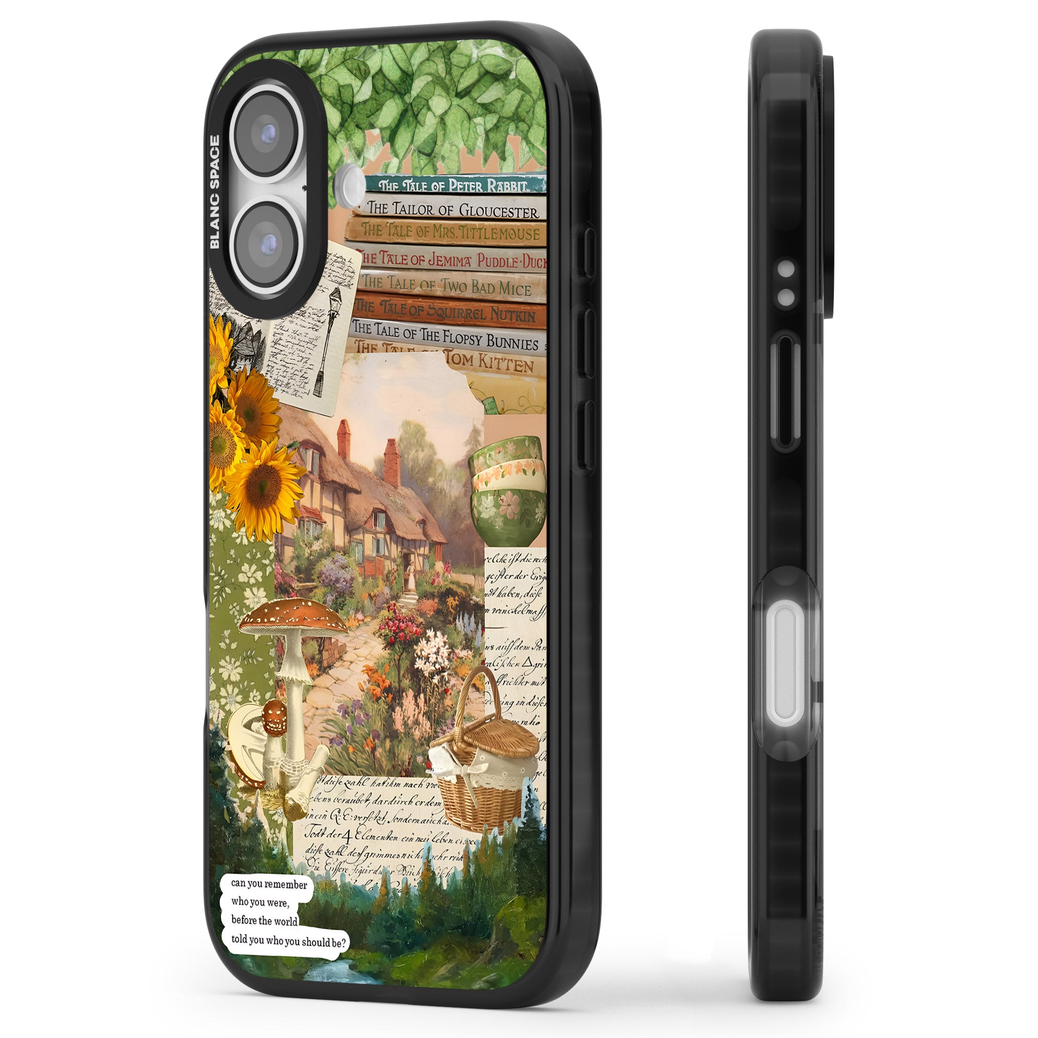 Bookworm iPhone 17 Impact Black Phone Case Side Profile