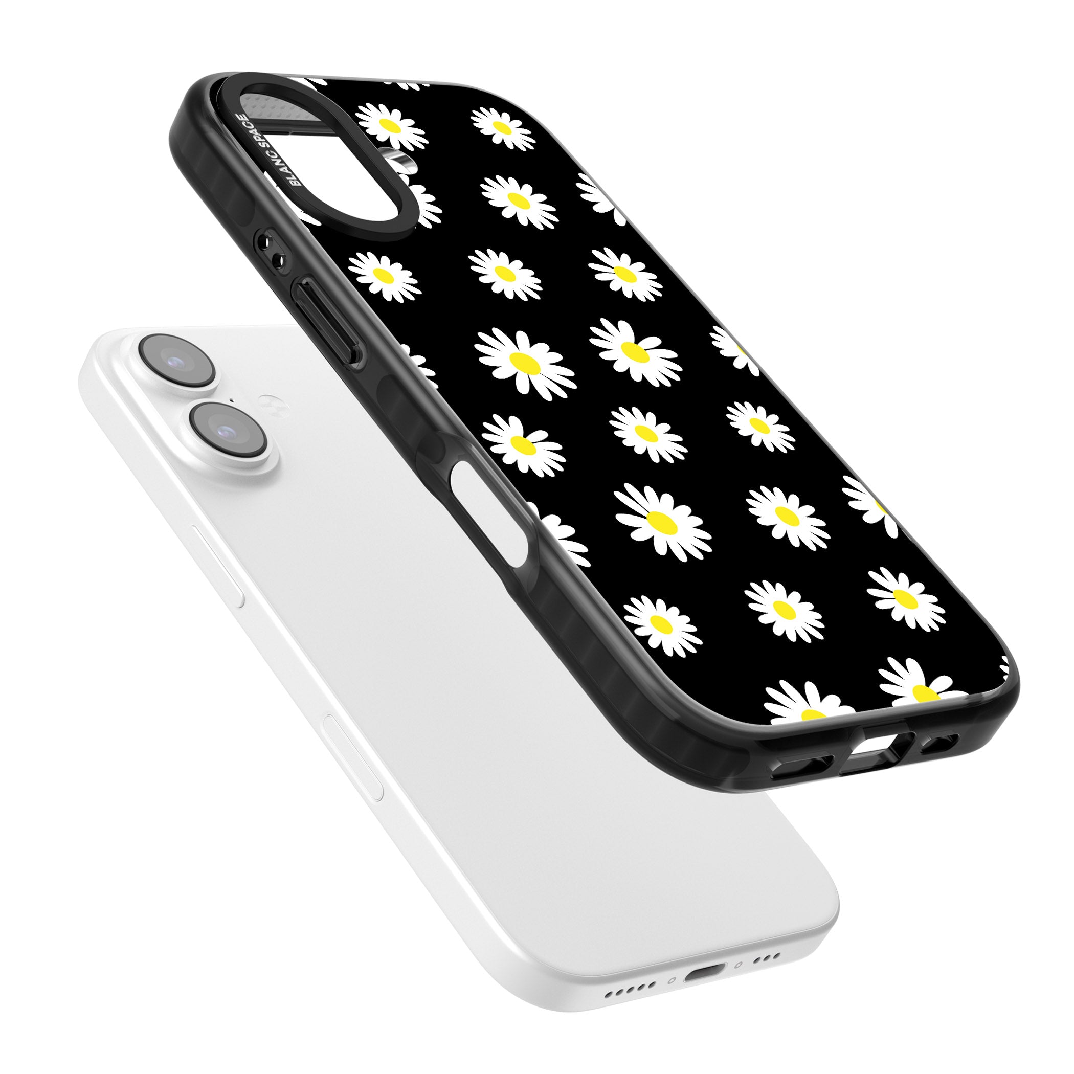 Personalised Chic Daisy Pattern iPhone 17 Impact Black Phone Case Colours
