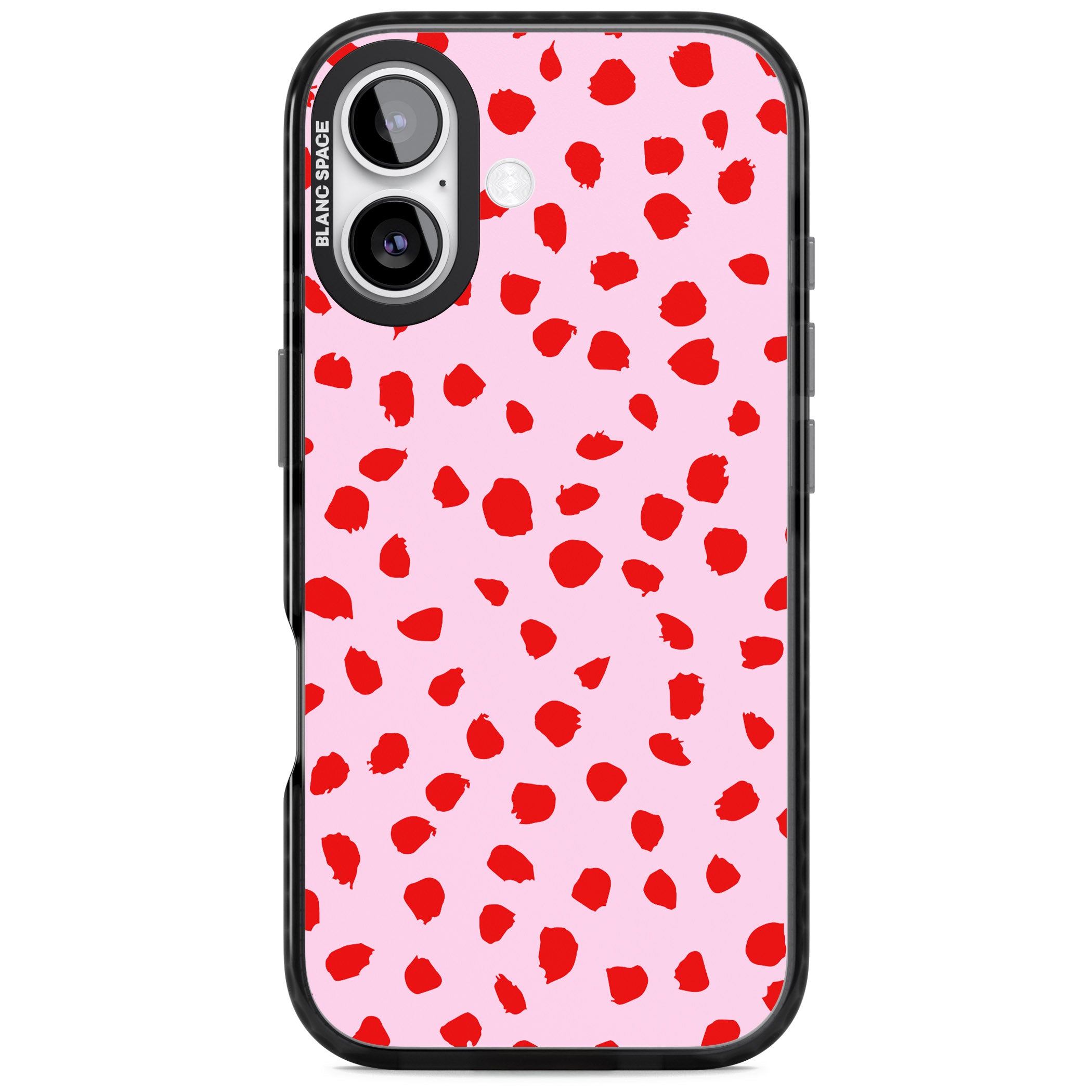Red Polka Dot iPhone 17 Impact Black Phone Case