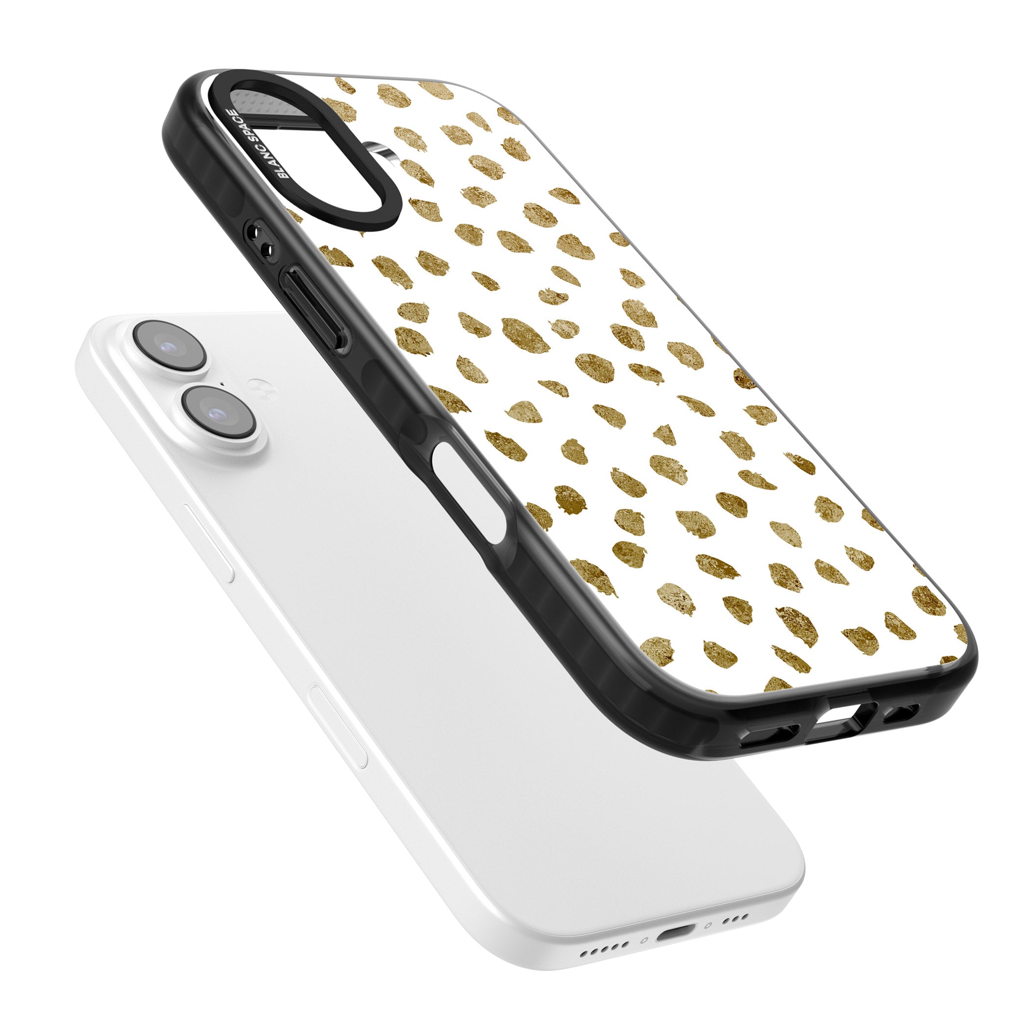 Golden Speckle iPhone 17 Impact Black Phone Case Colours
