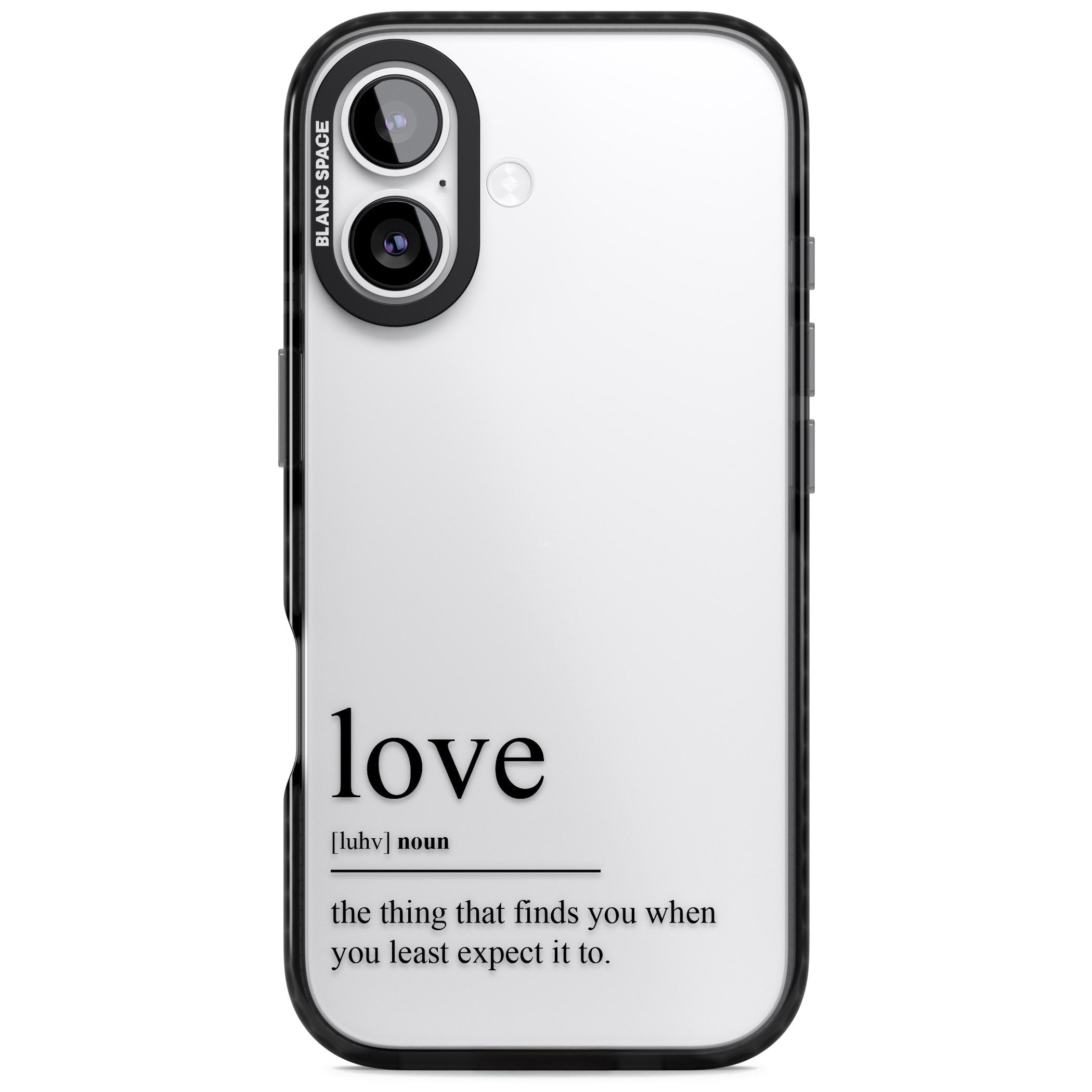 Love iPhone 17 Impact Black Phone Case