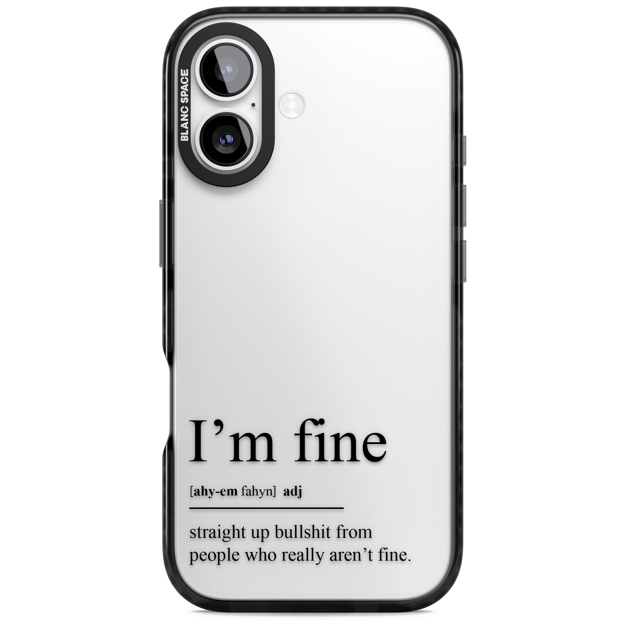 Im Fine iPhone 17 Impact Black Phone Case